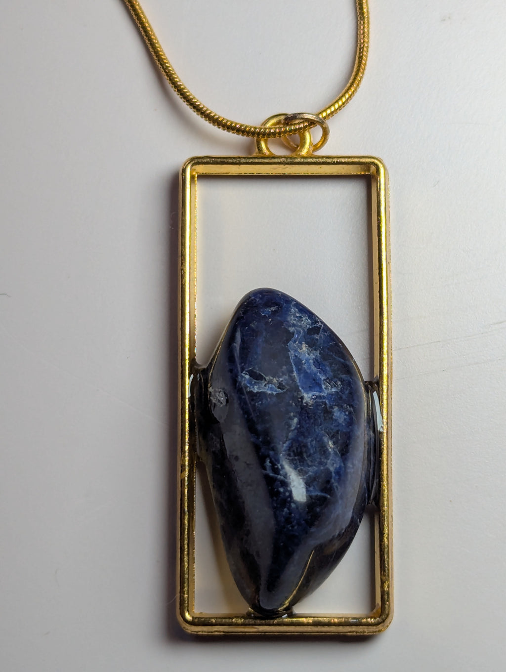 Sodalite crystal handmade necklace