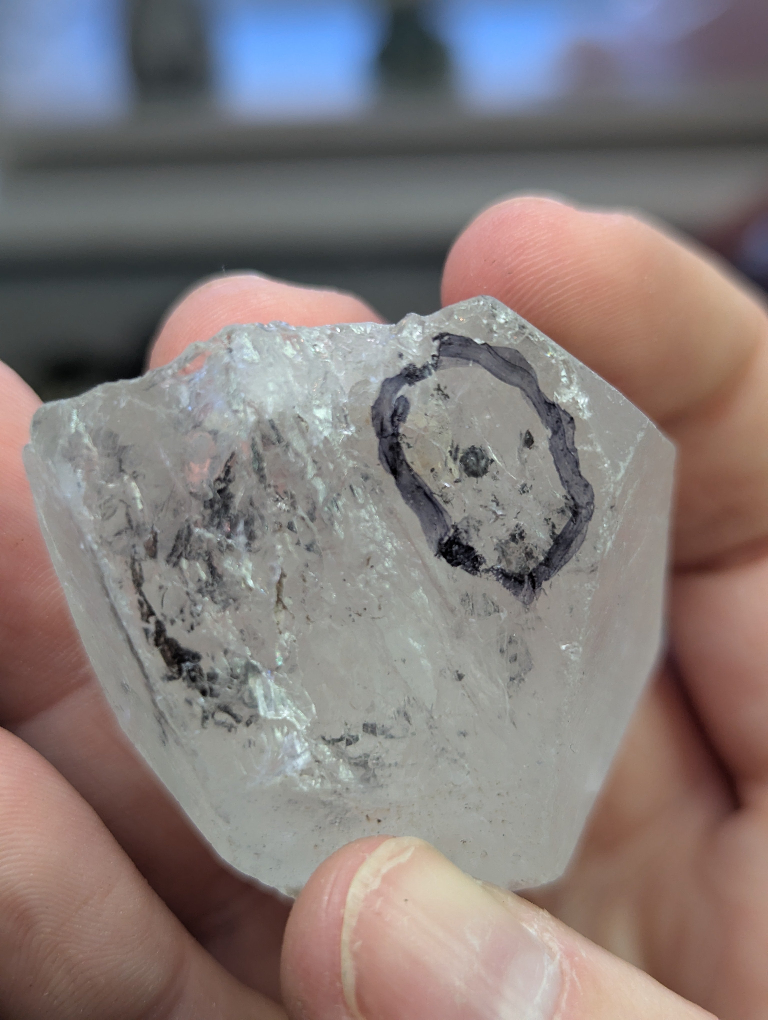 Amazing enhydro crystal specimen