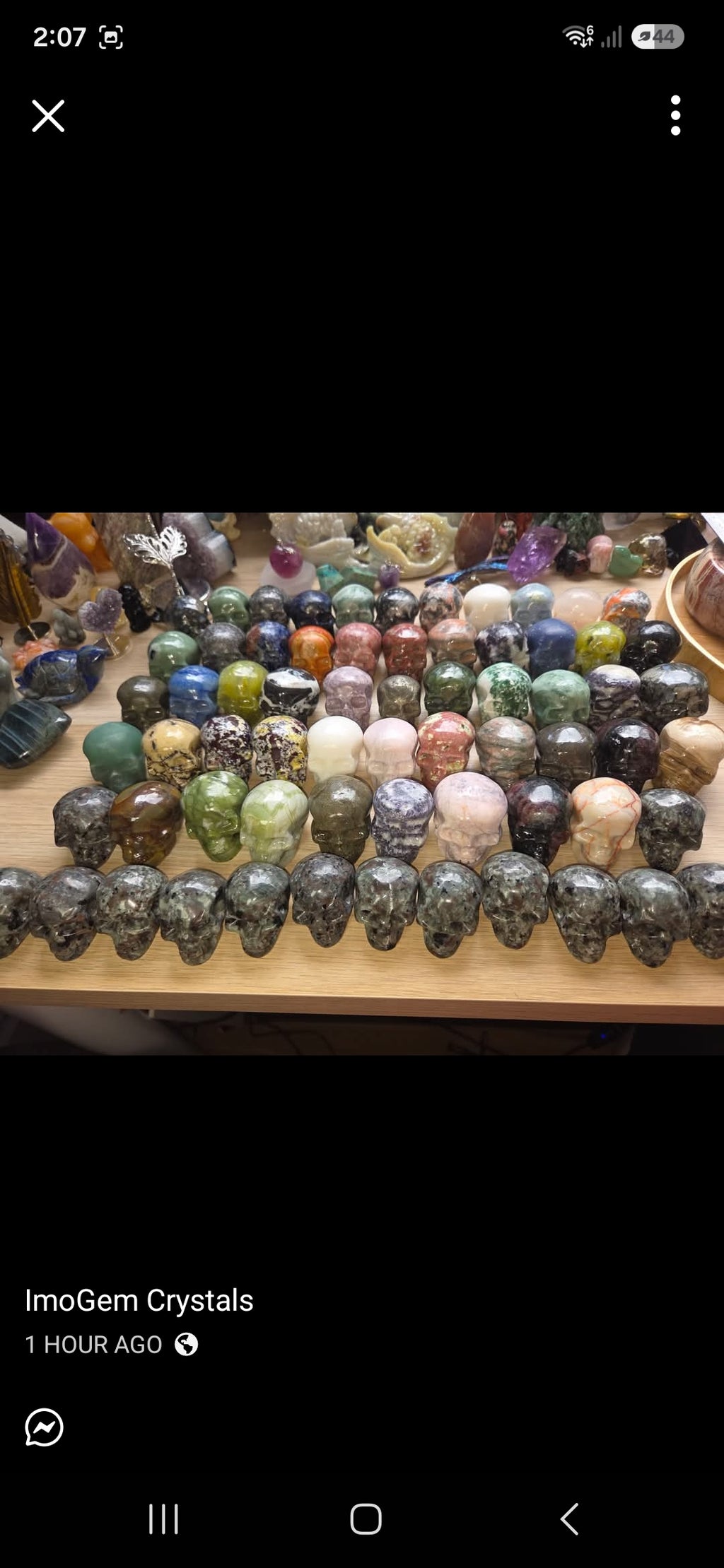 Crystal skulls - chosen at random reduced to clear