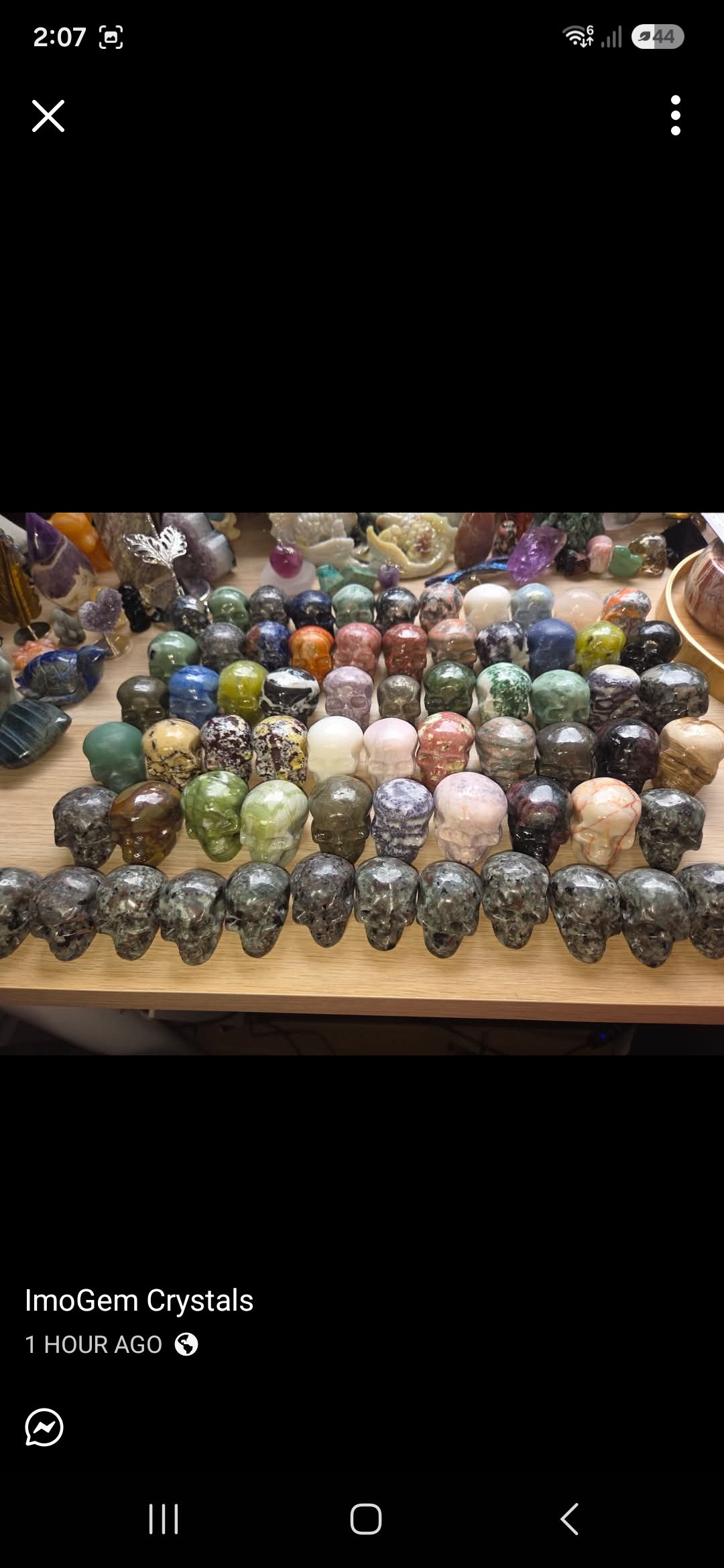 Crystal skulls - chosen at random reduced to clear