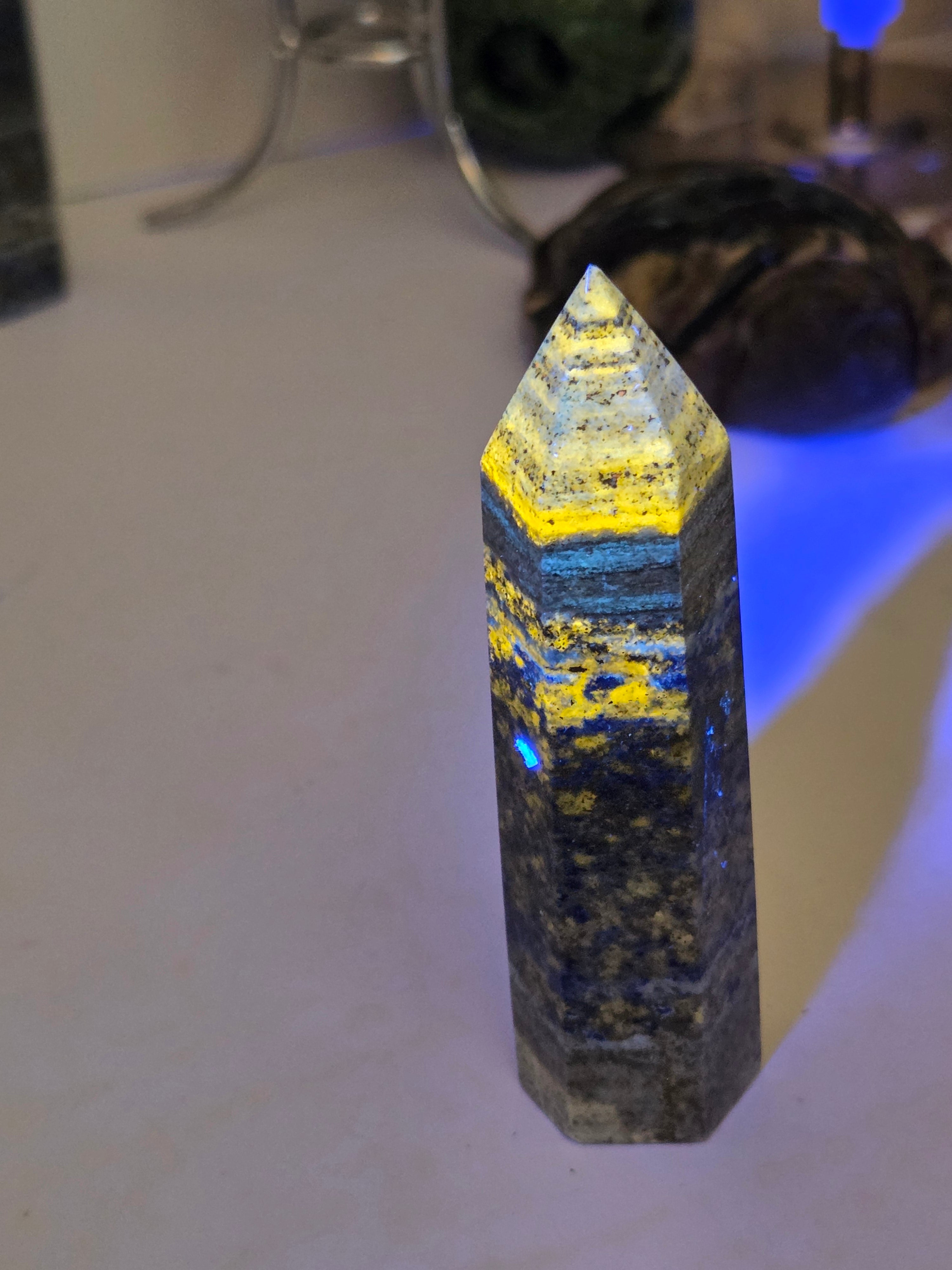 High quality crystal lapis Lazuli crystal tower