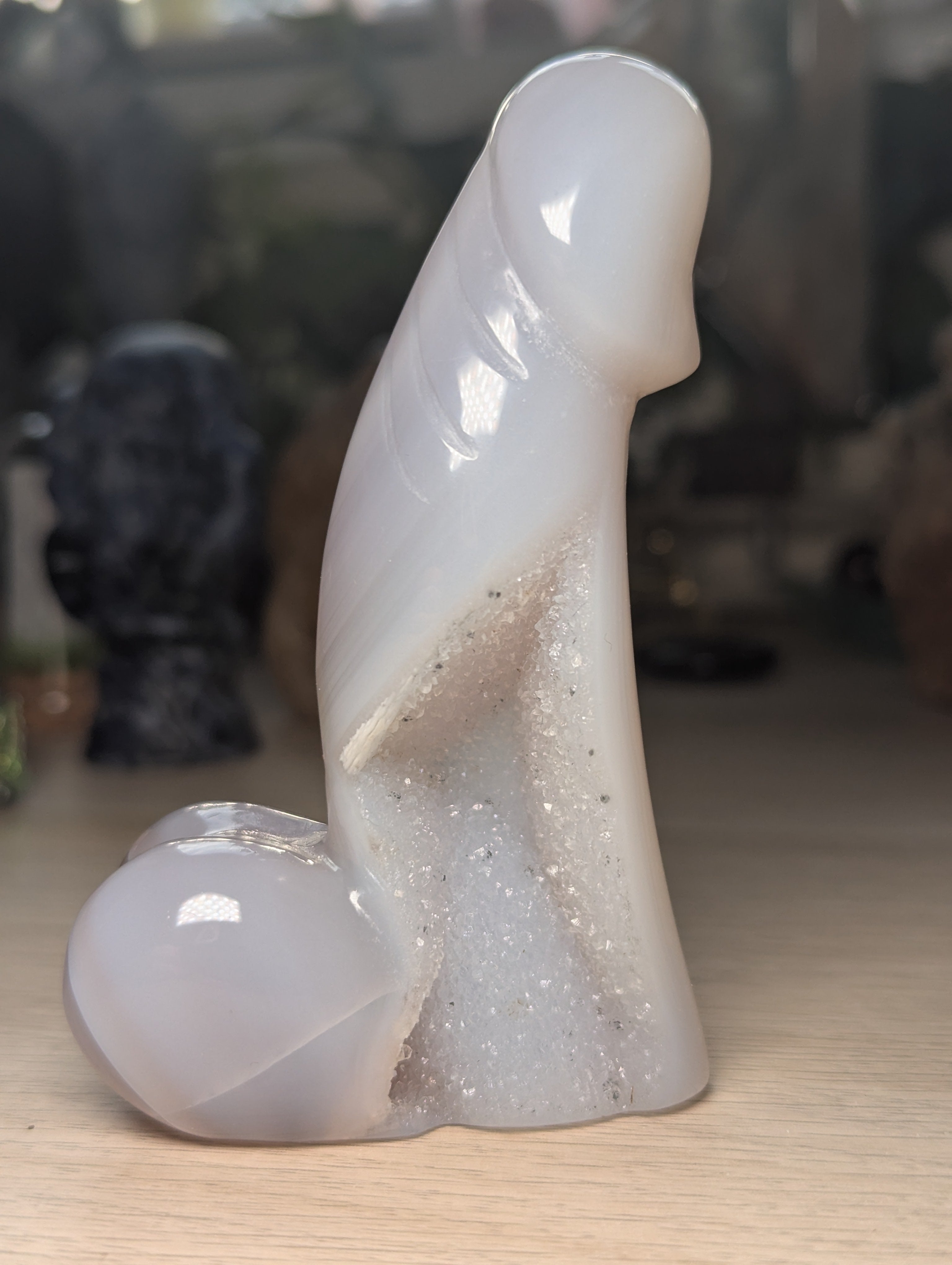 Duzy agate crystal Male ding dong