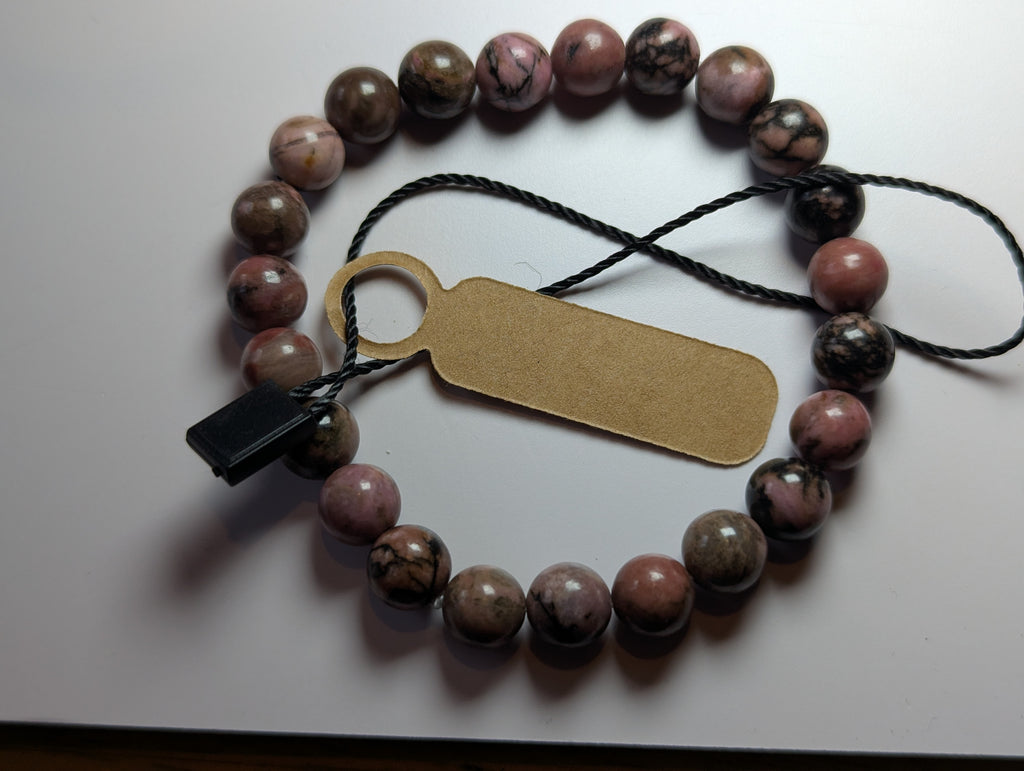 Rhodonite crystal bracelet
