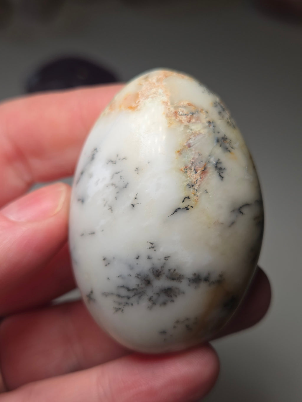 Dendritic crystal opal Palm stone