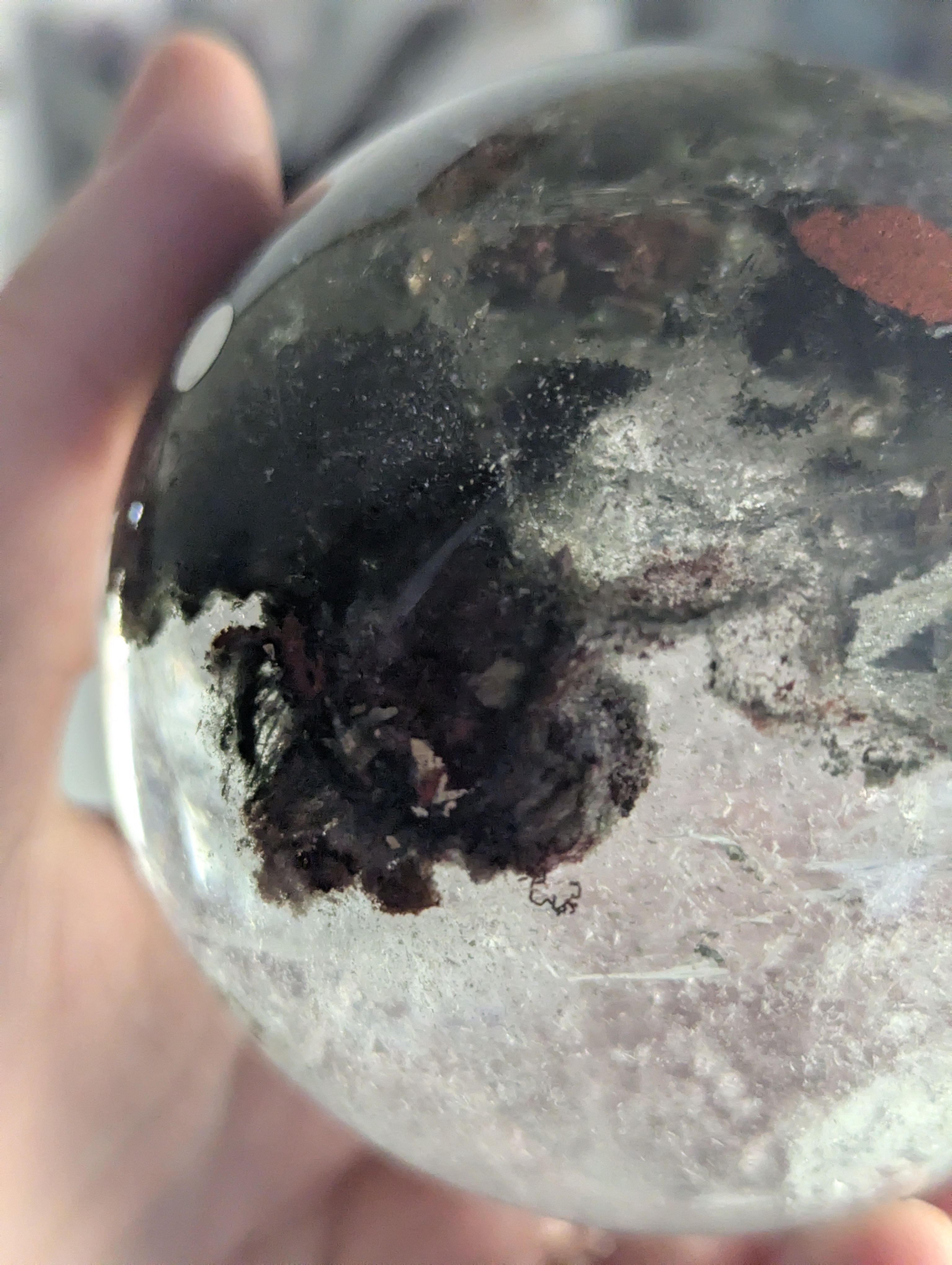 Amazing high Grade Garden quartz crystal sphere