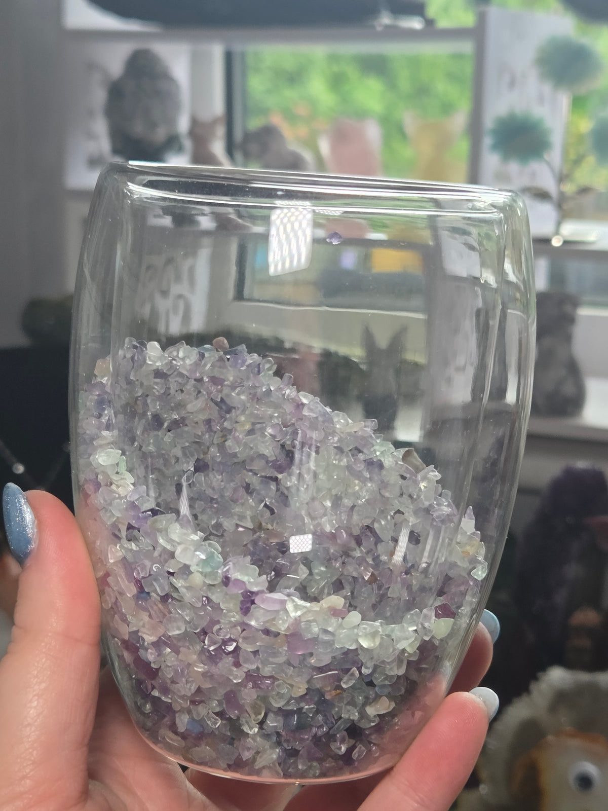 Crystal chip glasses