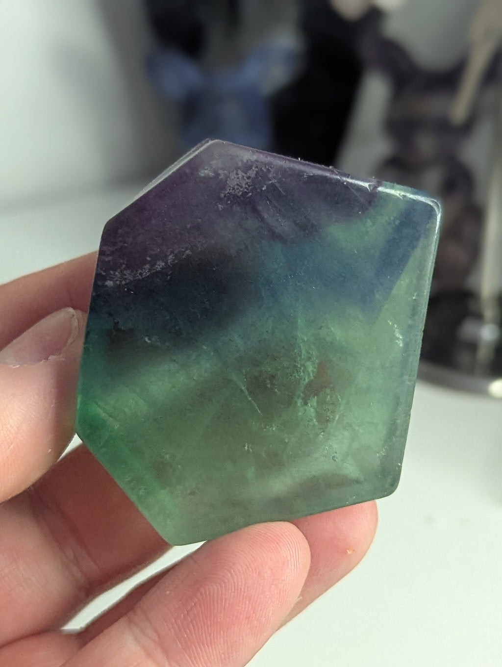 Flourite crystal freeform