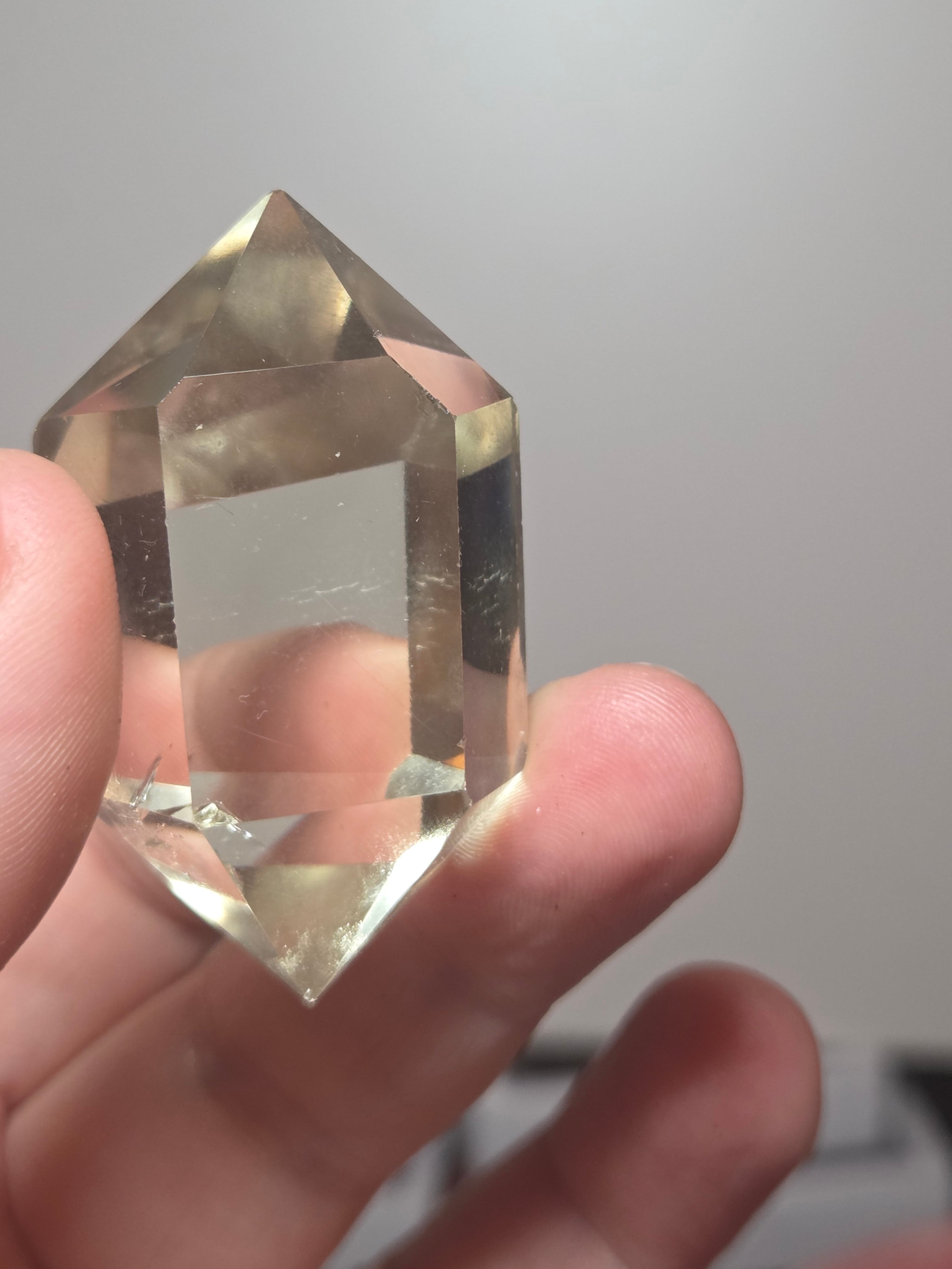 Natural Citrine crystal with rainbow DT