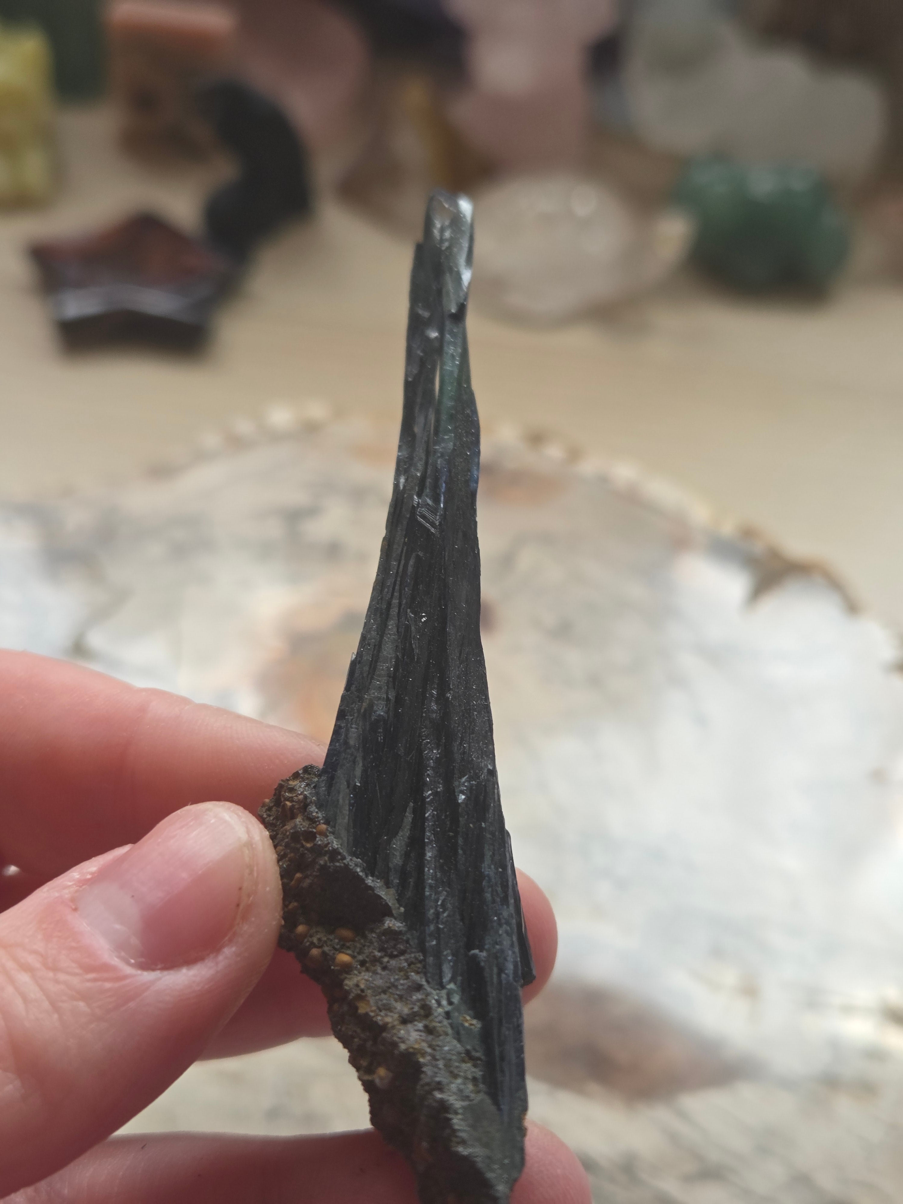 Genuine Vivianite specimen in box