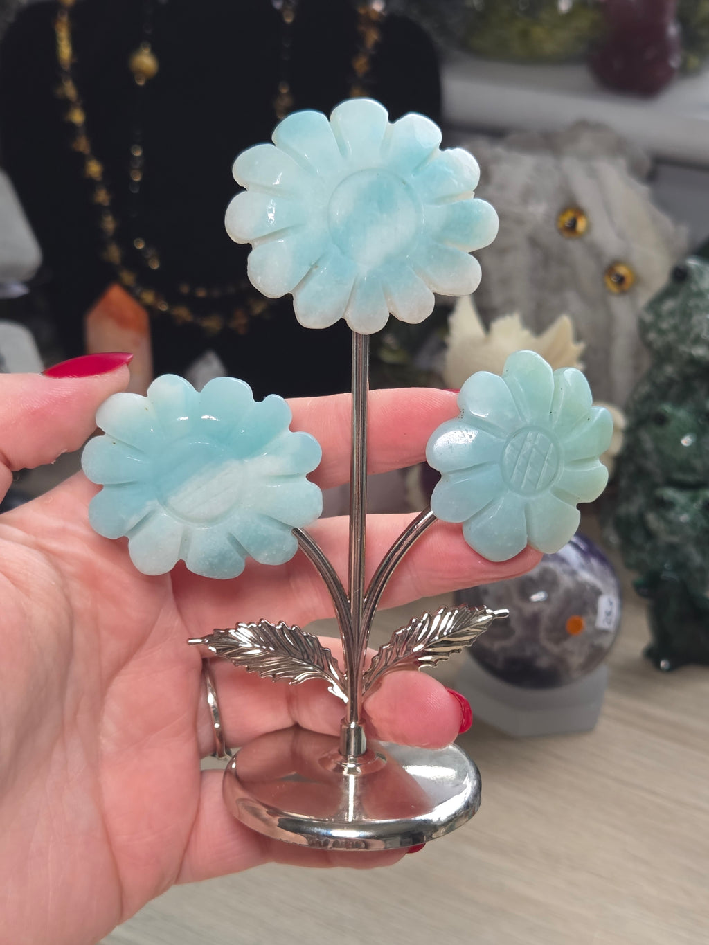 Caribbean calcite flowers
