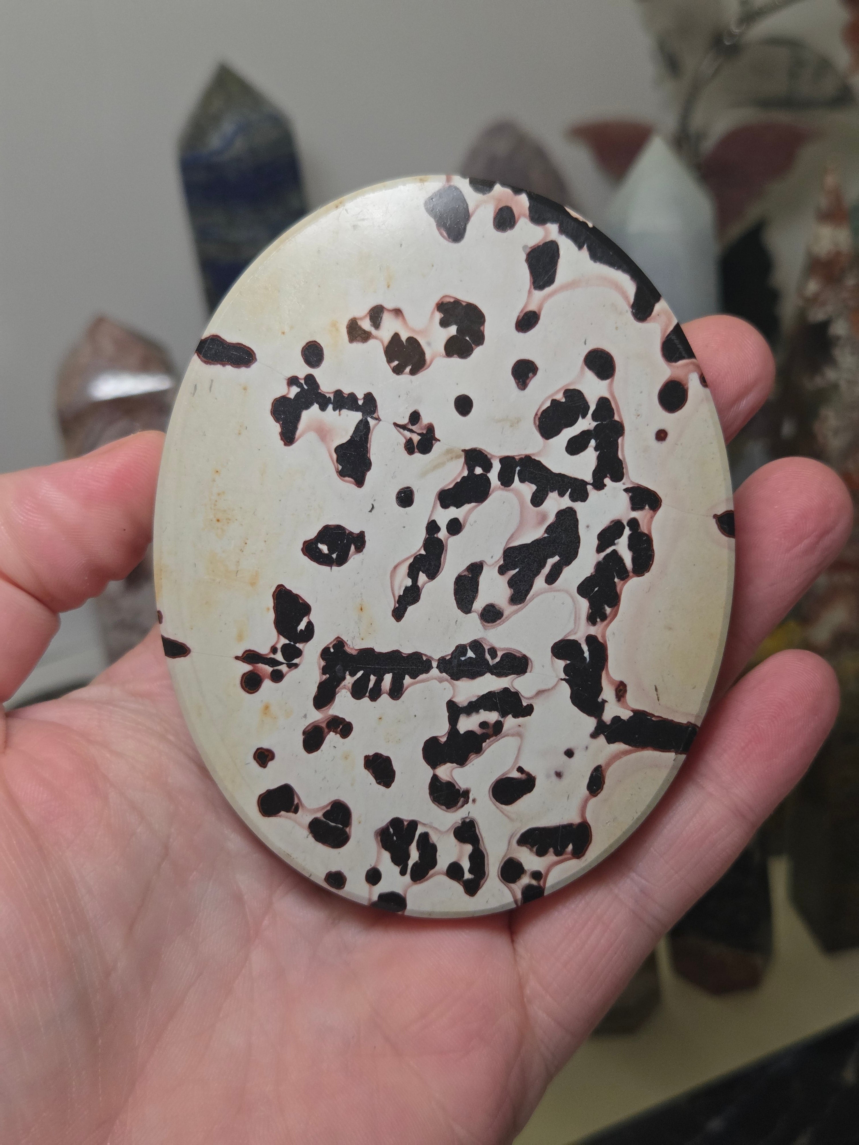 Picture jasper crystal slice