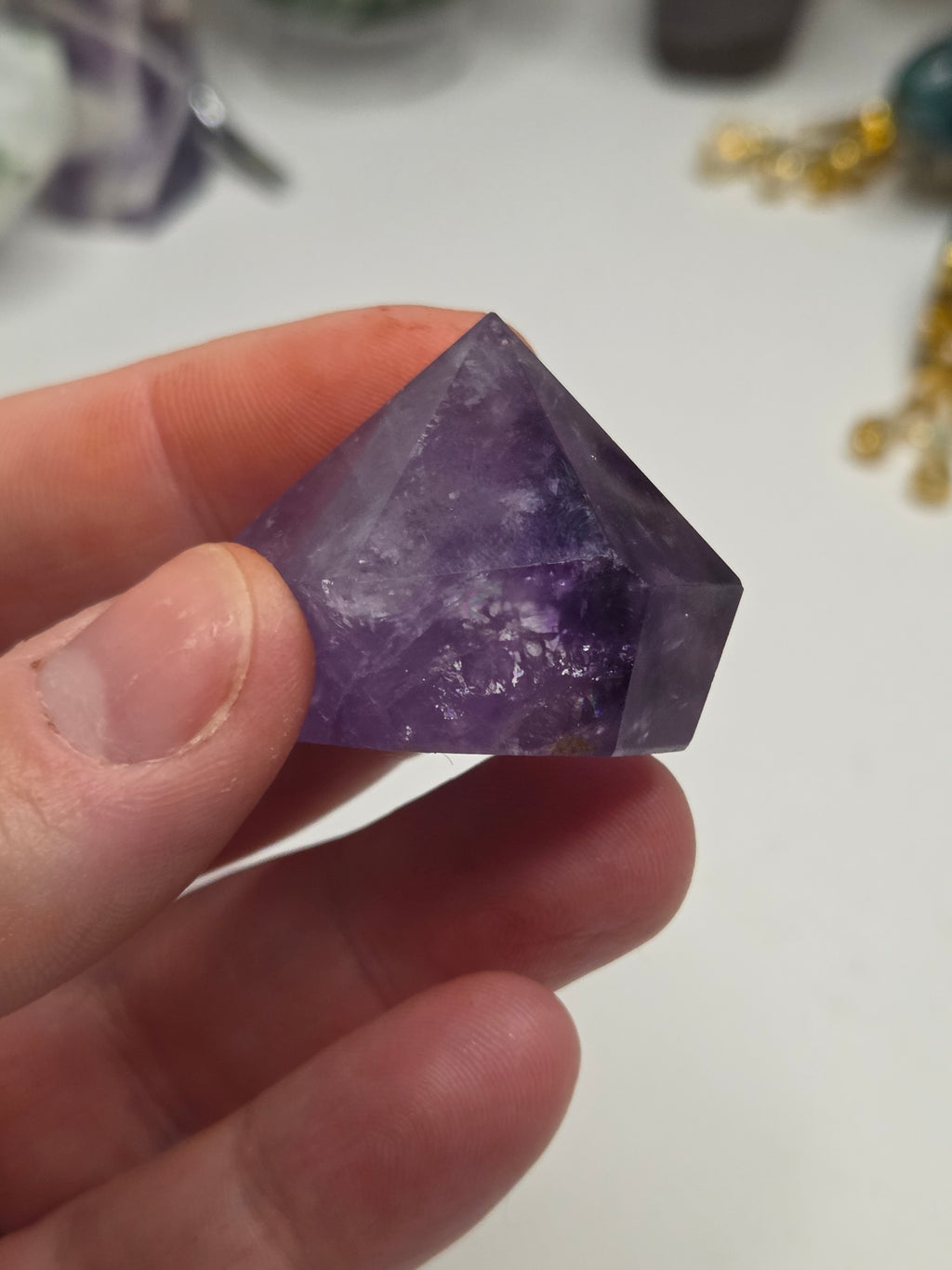 Purple Amethyst crystal cupcake