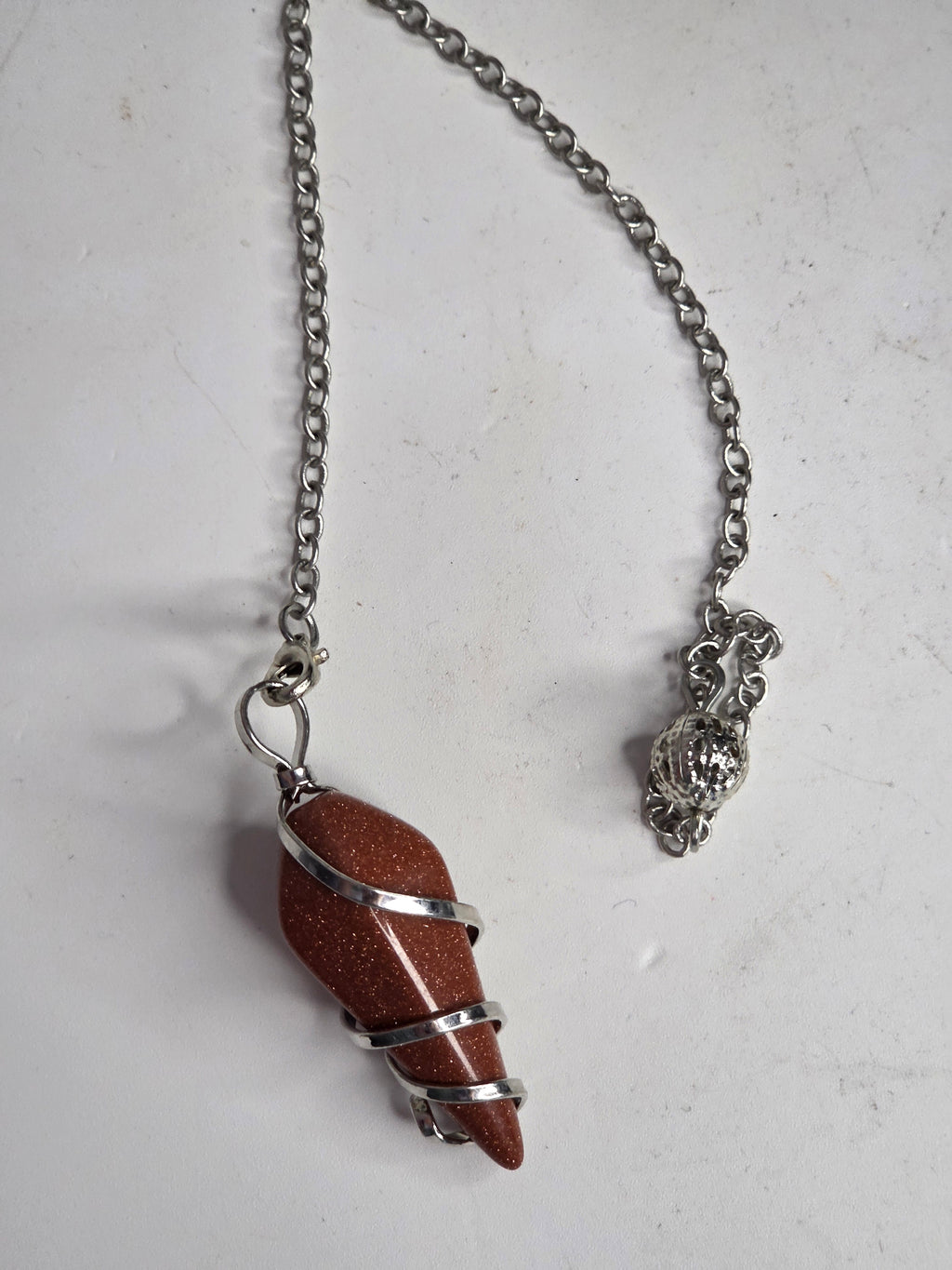 Red jasper pendulum