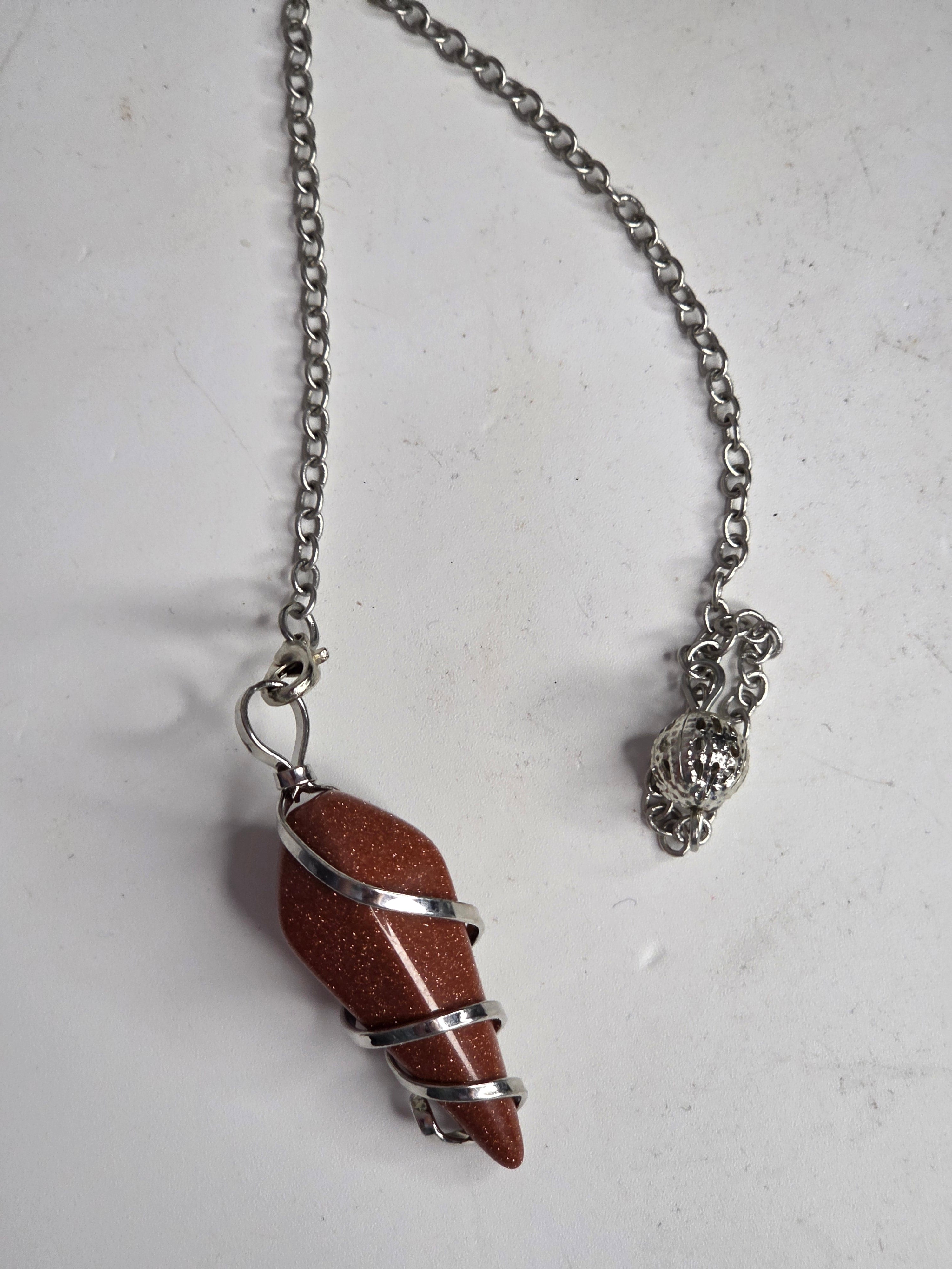 Red jasper pendulum