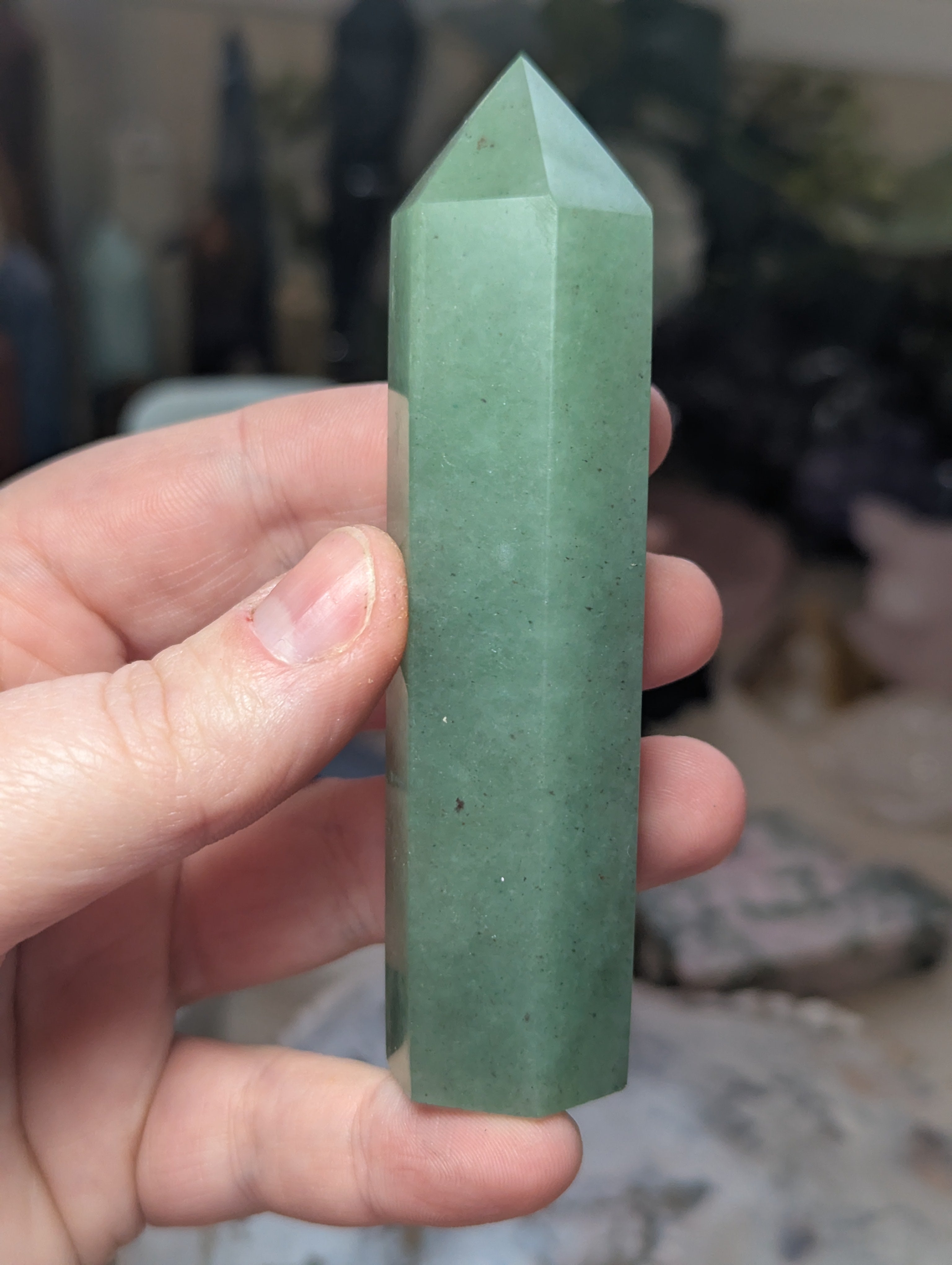 Green Aventurine crystal tower