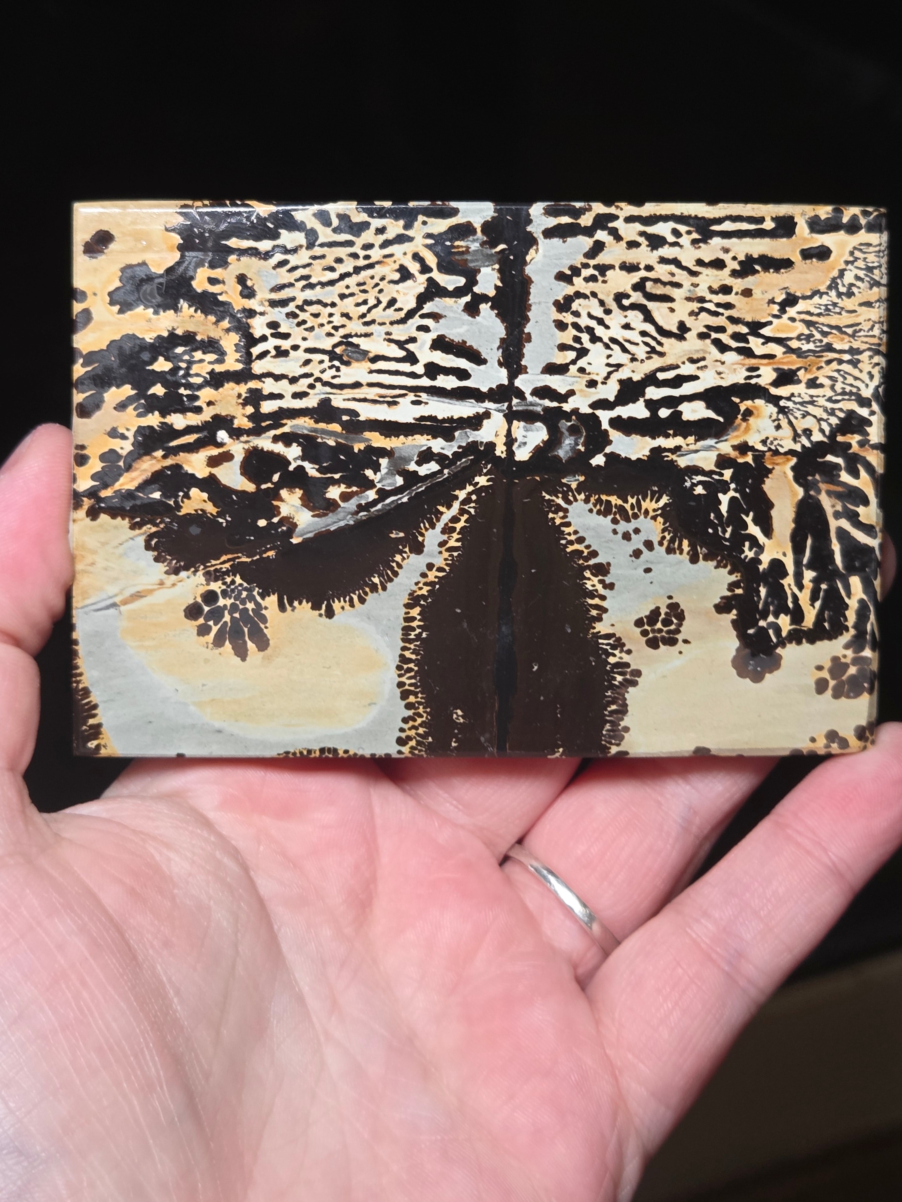 Picture Jasper crystal Slice carving