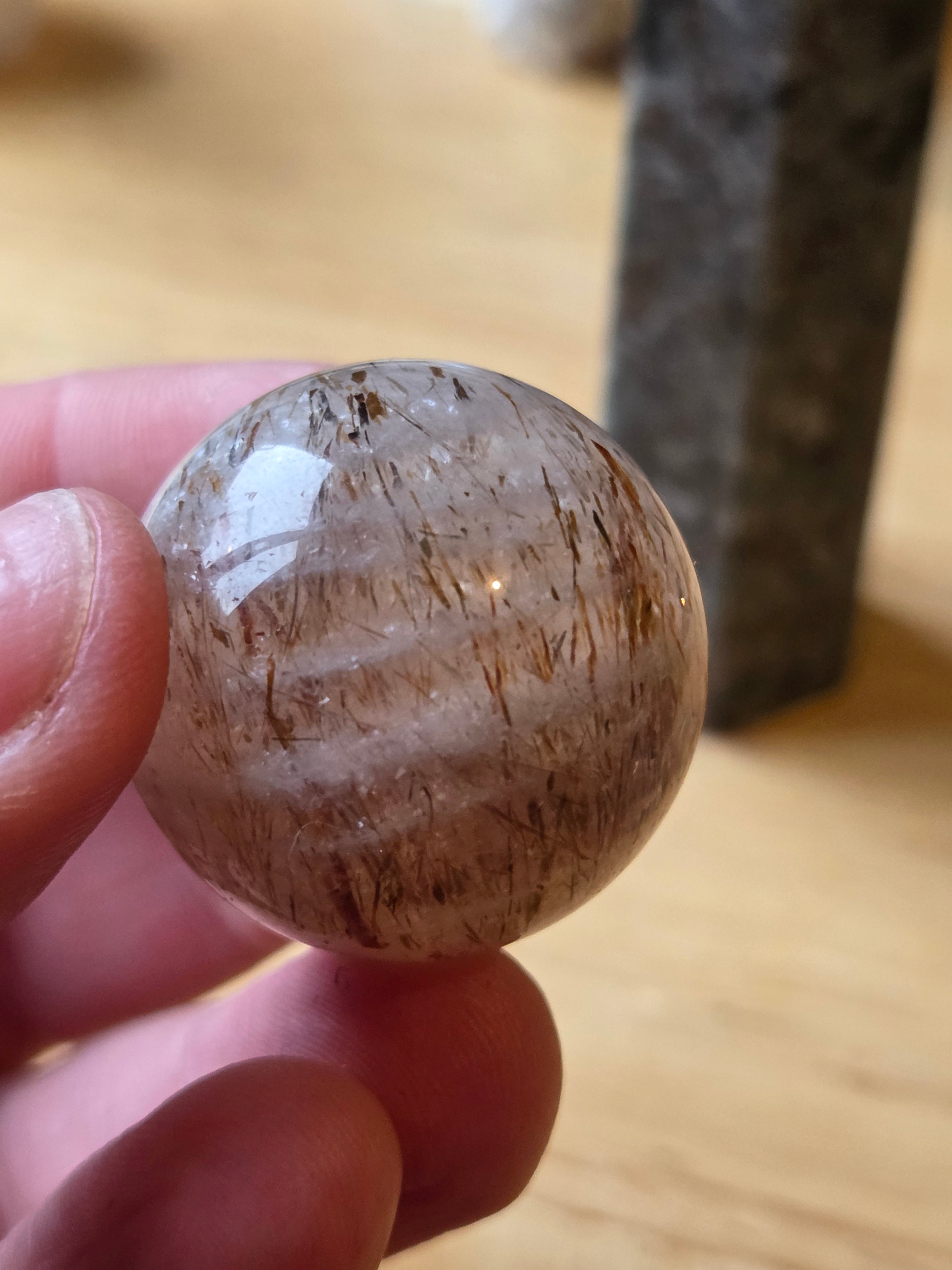 New Copper Rutile crystal sphere