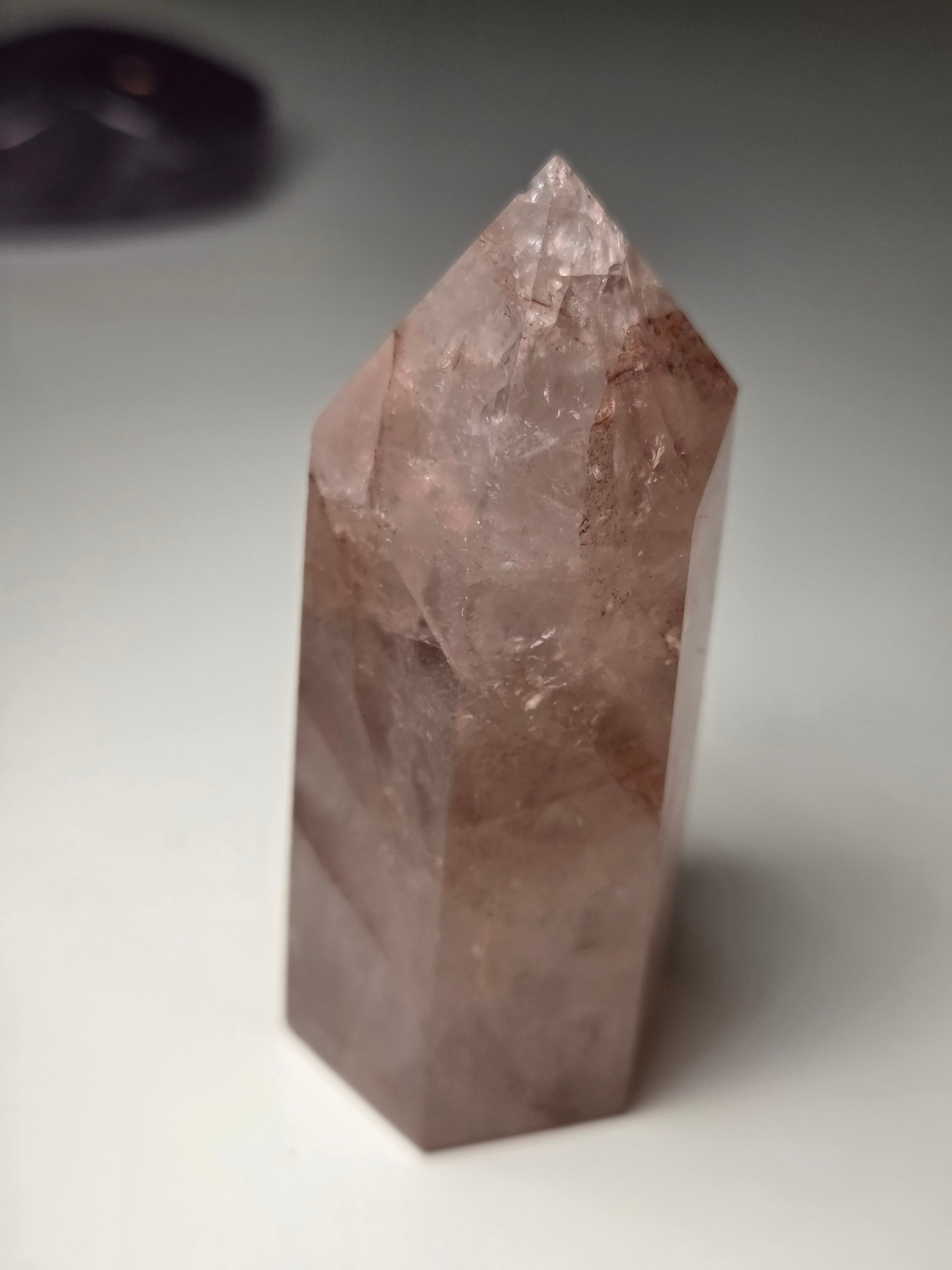 Fire quartz crystal tower