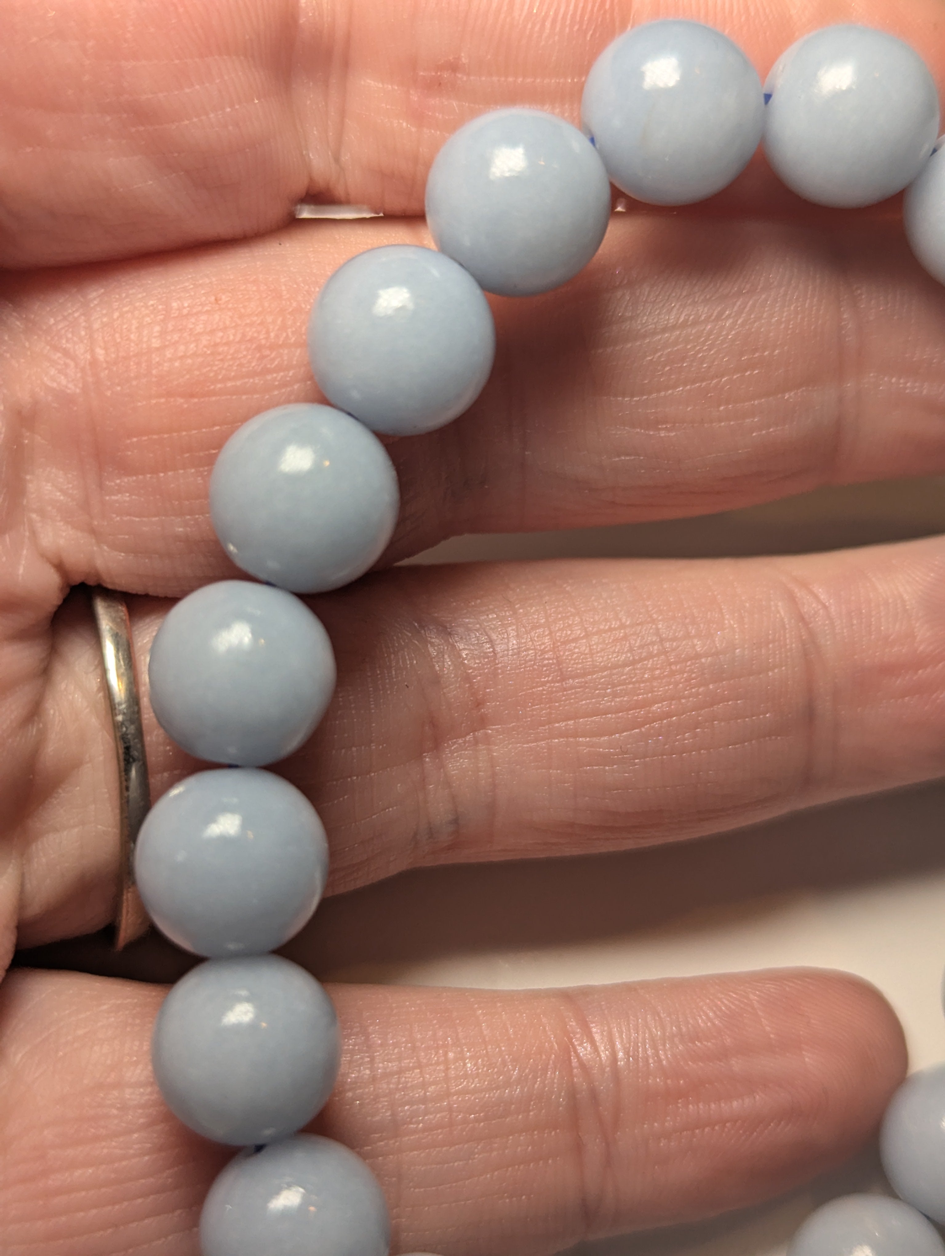 Angelite crystal bracelet