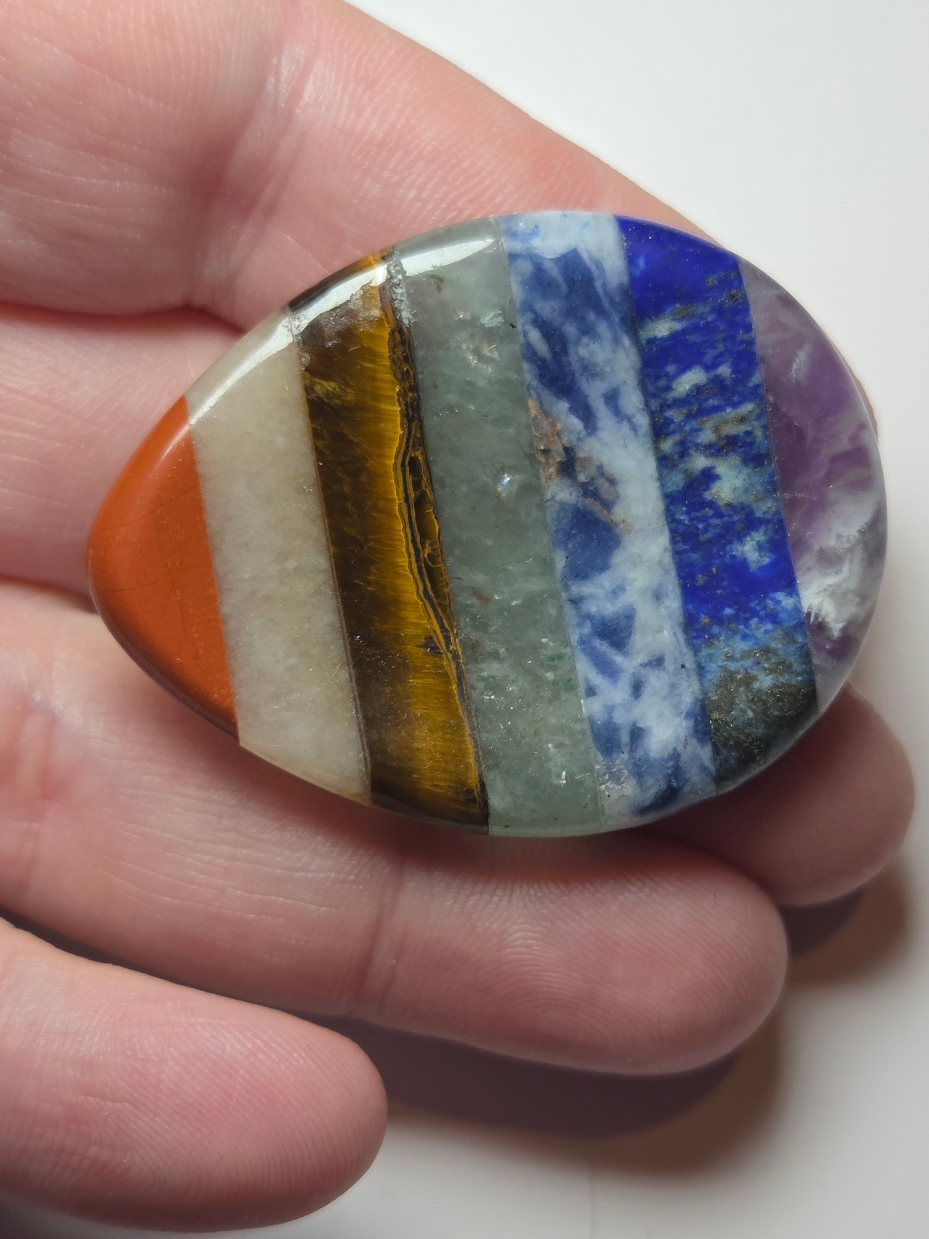 Chackra crystal worry stone crystal