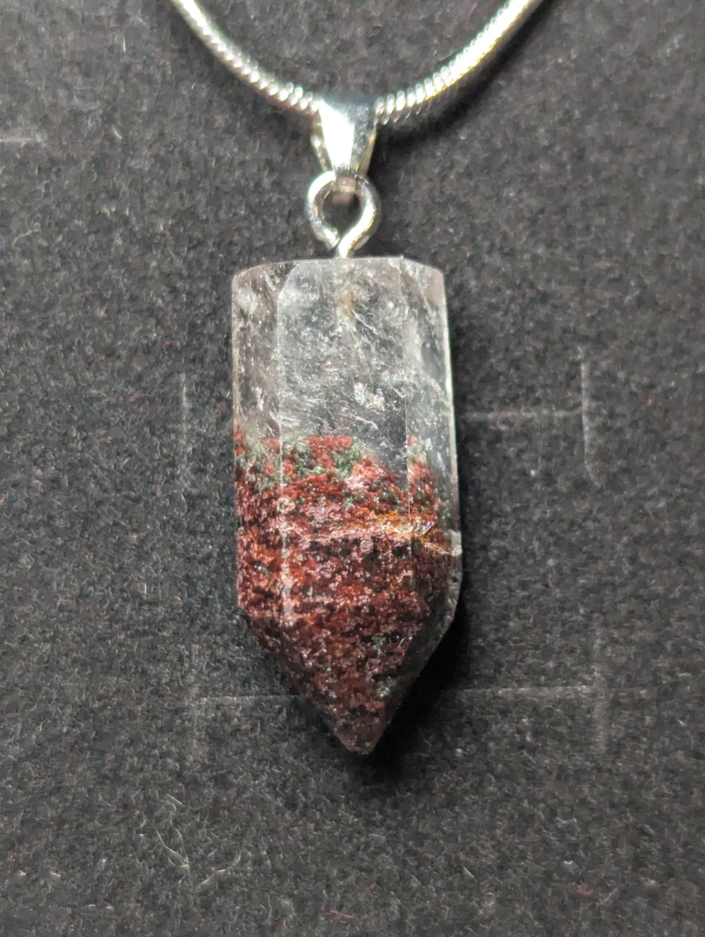 Garden quartz crystal necklace