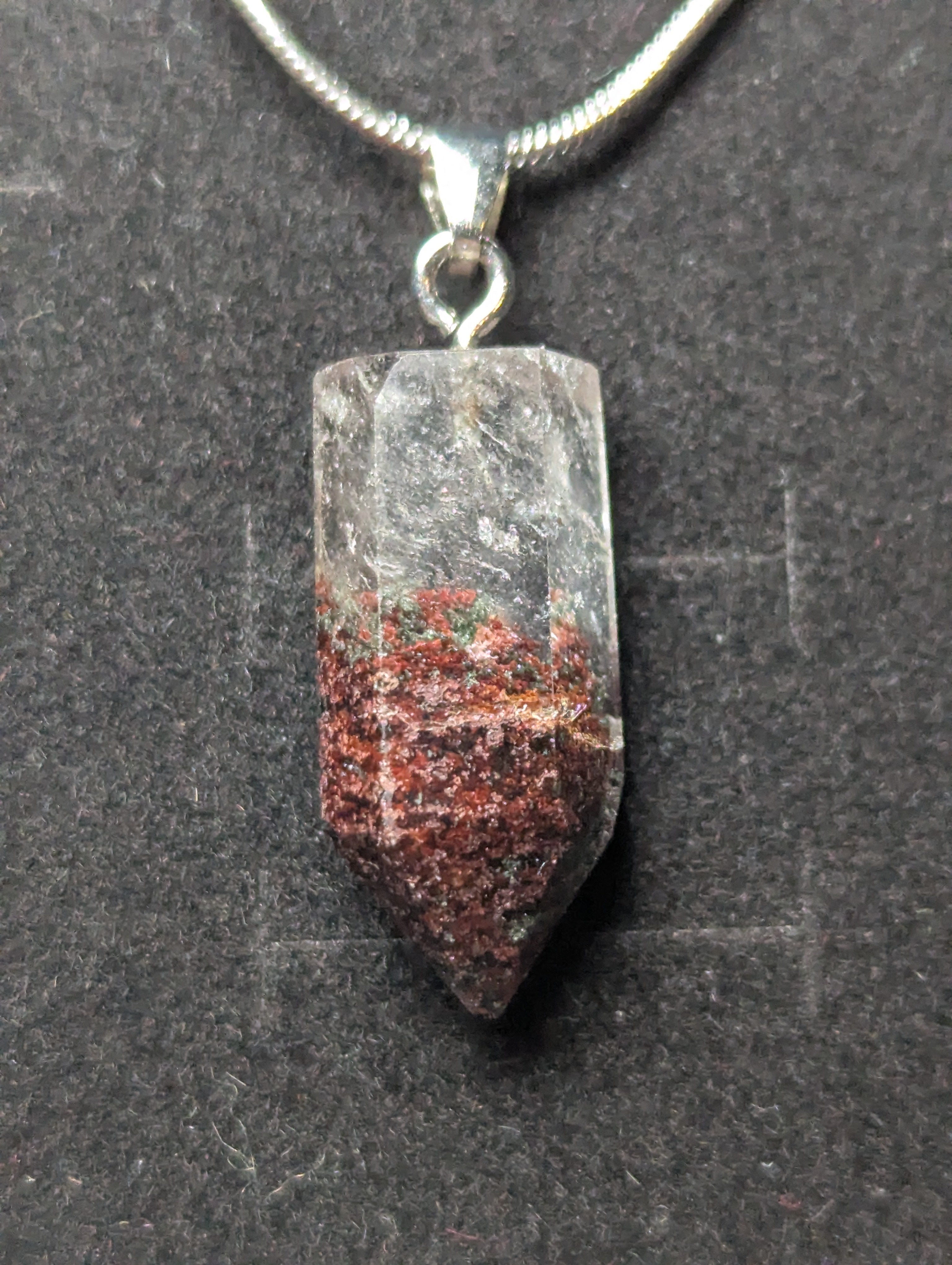 Garden quartz crystal necklace