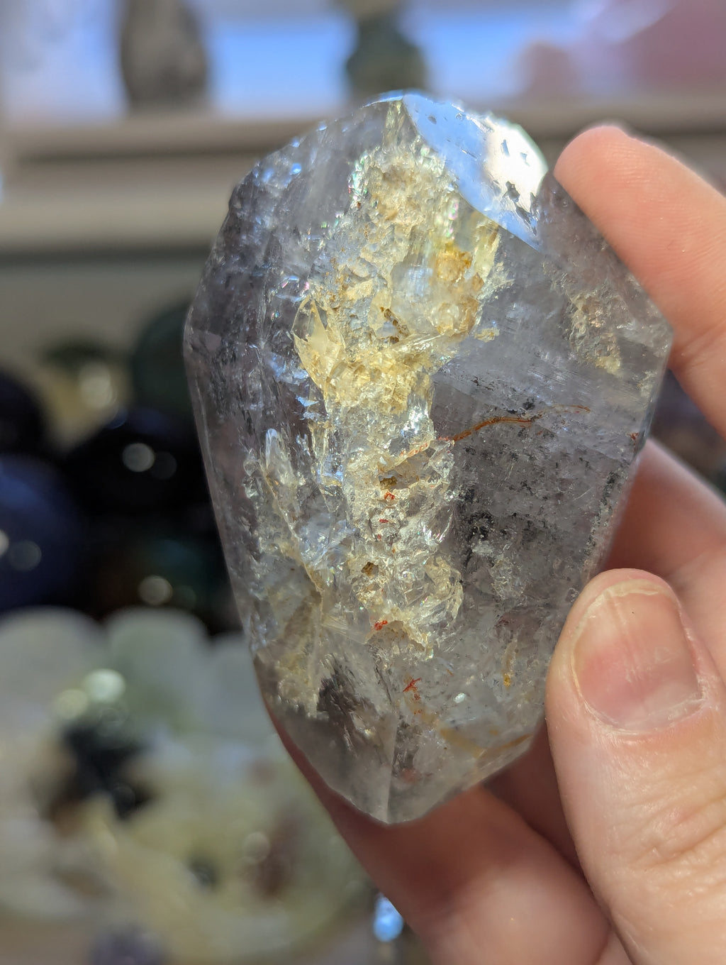 Enhydro crystal specimen