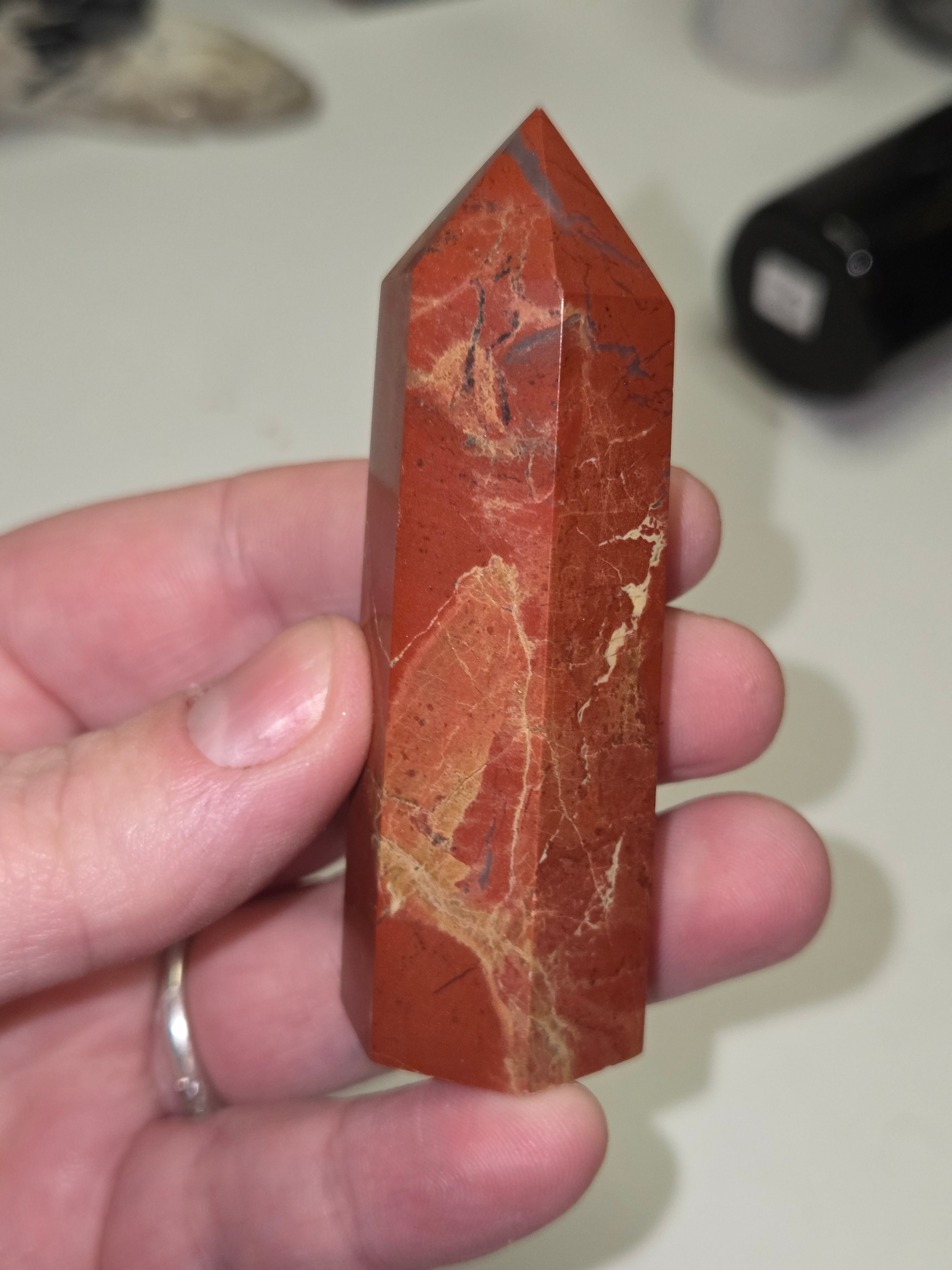 Red Jasper crystal tower