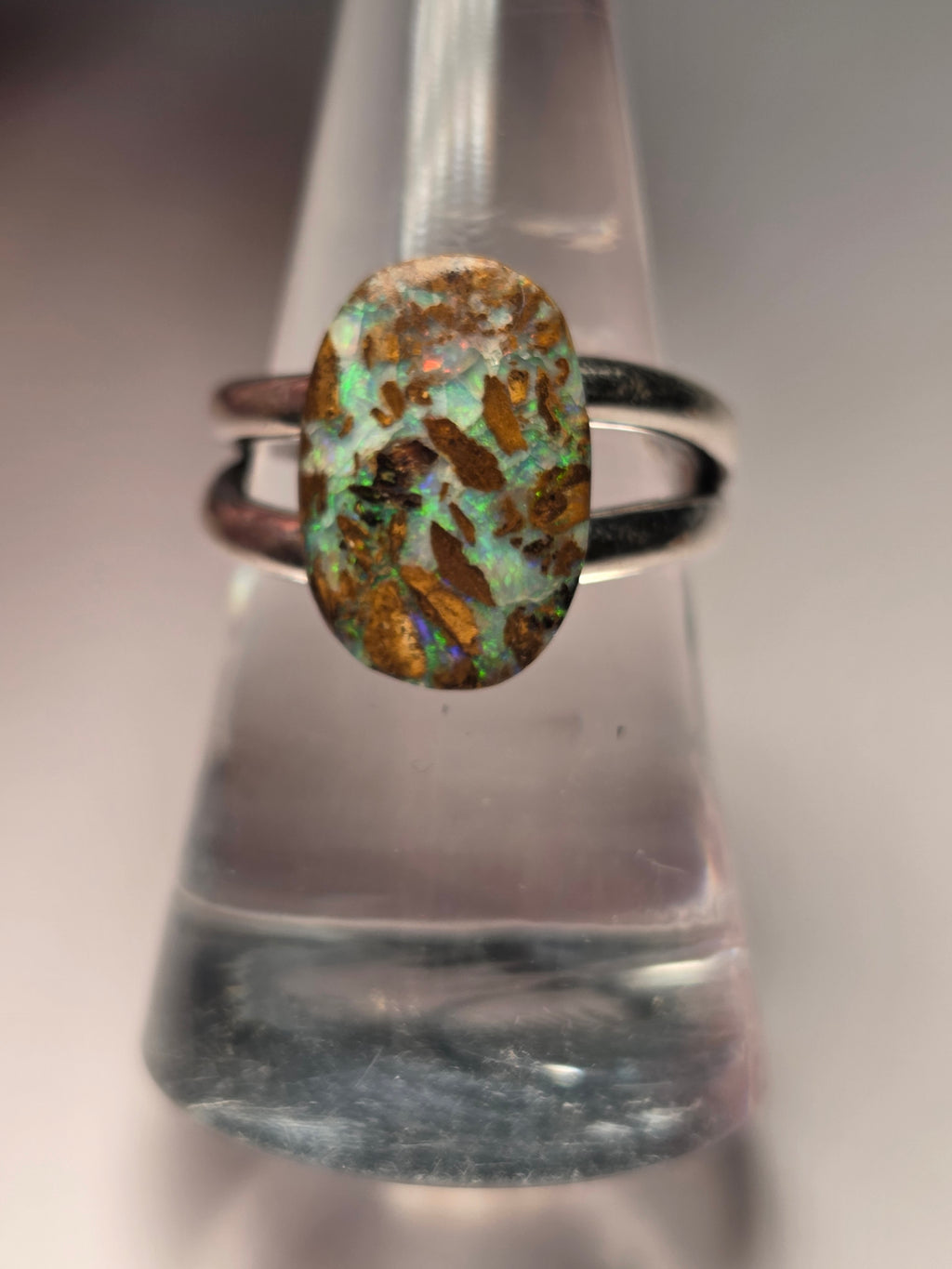 S925 Australian opal crystal matrix from Queensland Australia