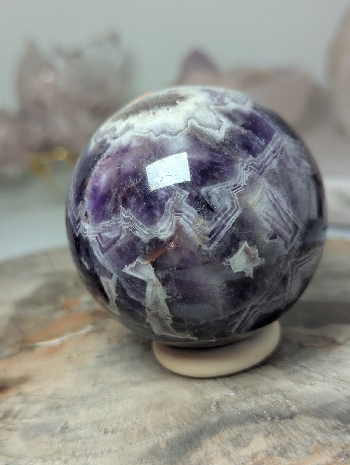 Dream Amethyst crystal sphere