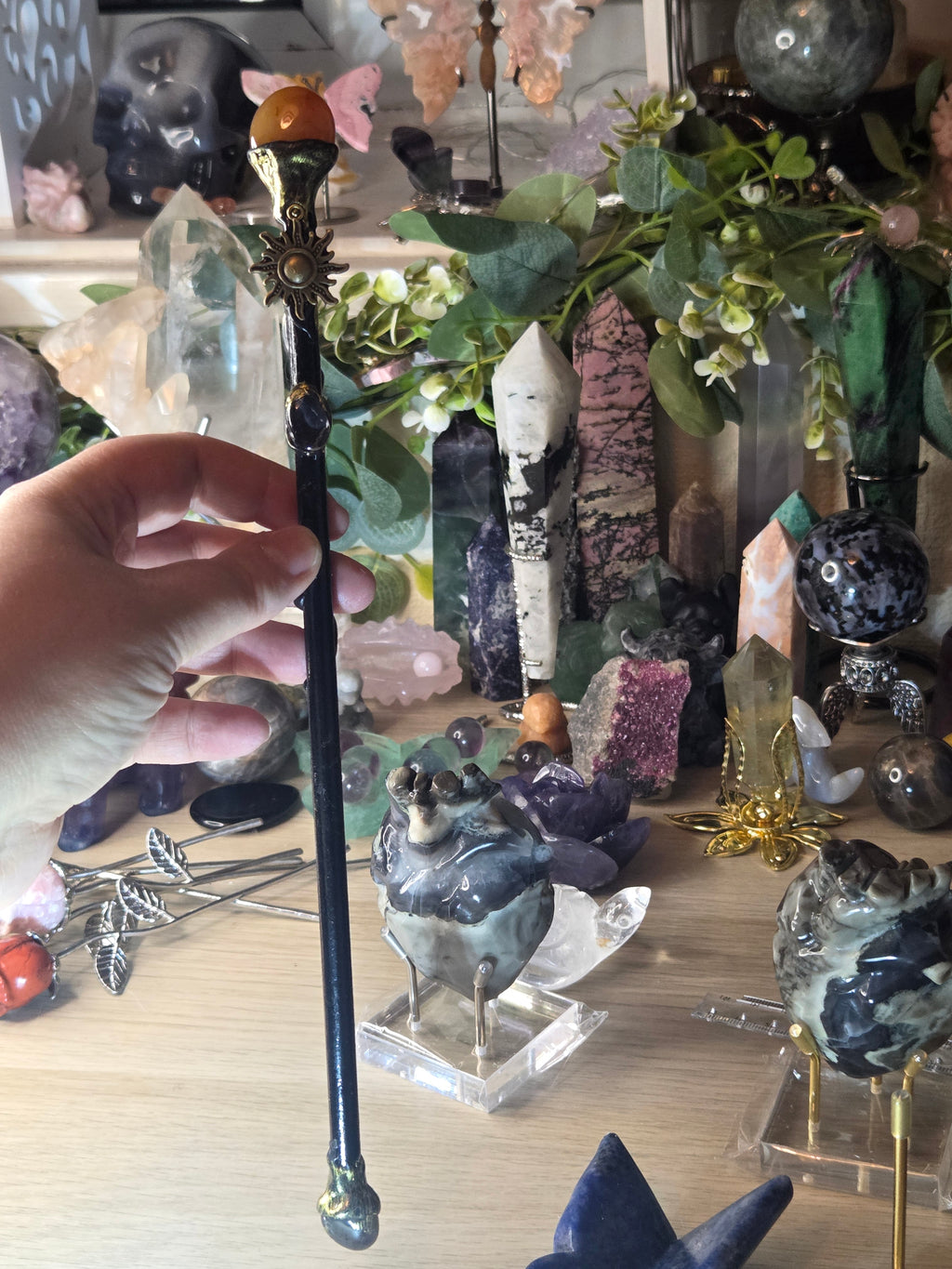Crystal wand