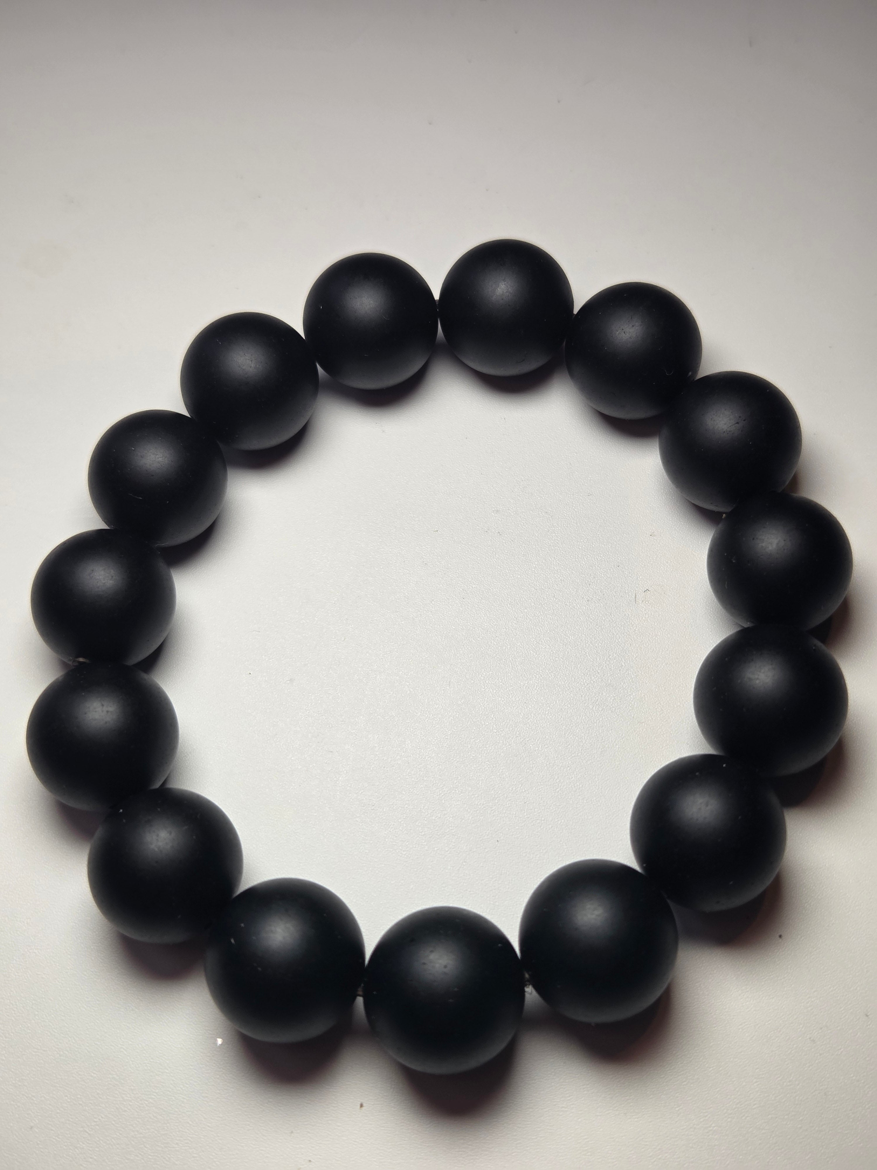 Matt Obsidian crystal bracelet