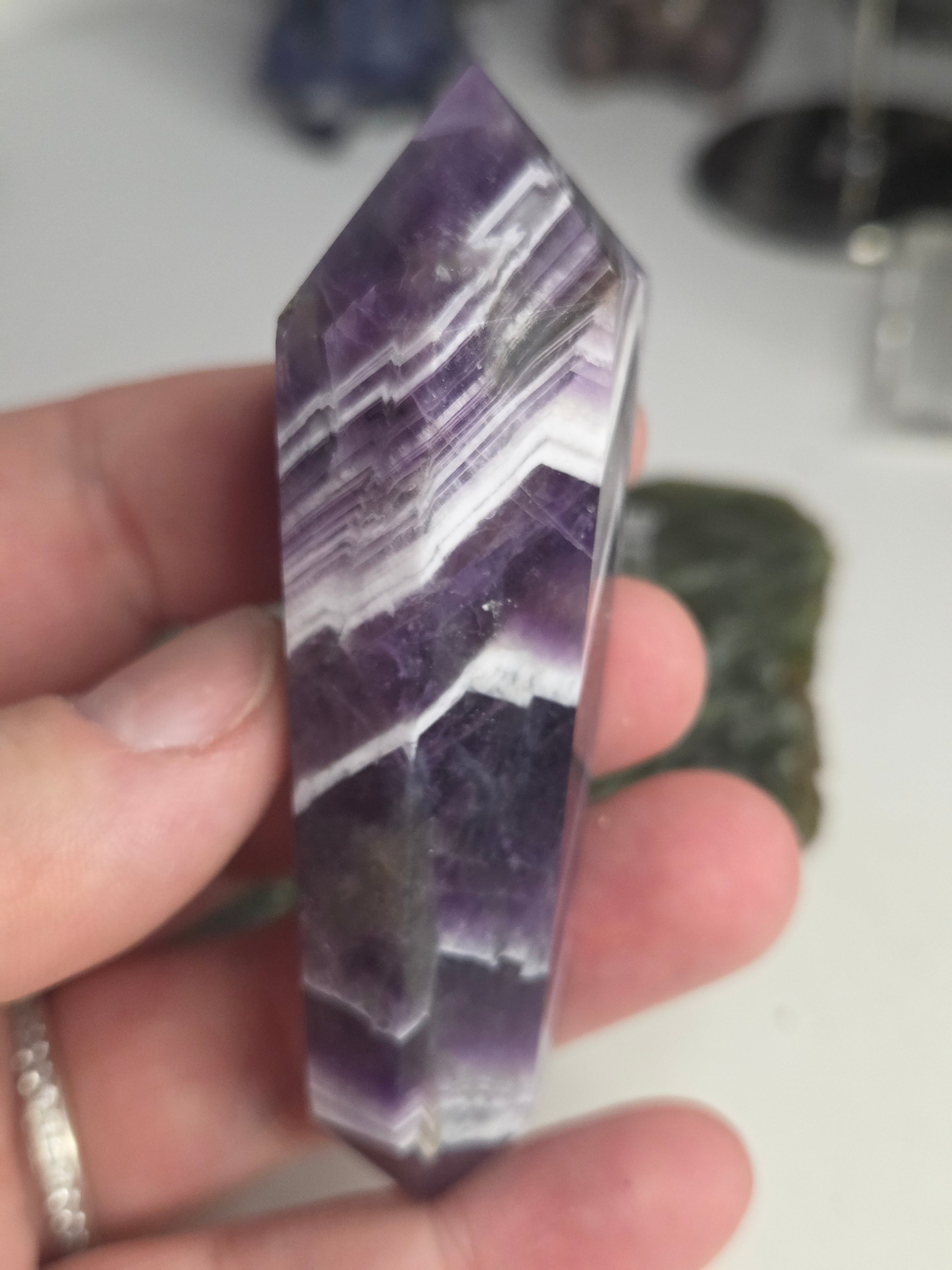 Dream Amethyst crystal DT with stand