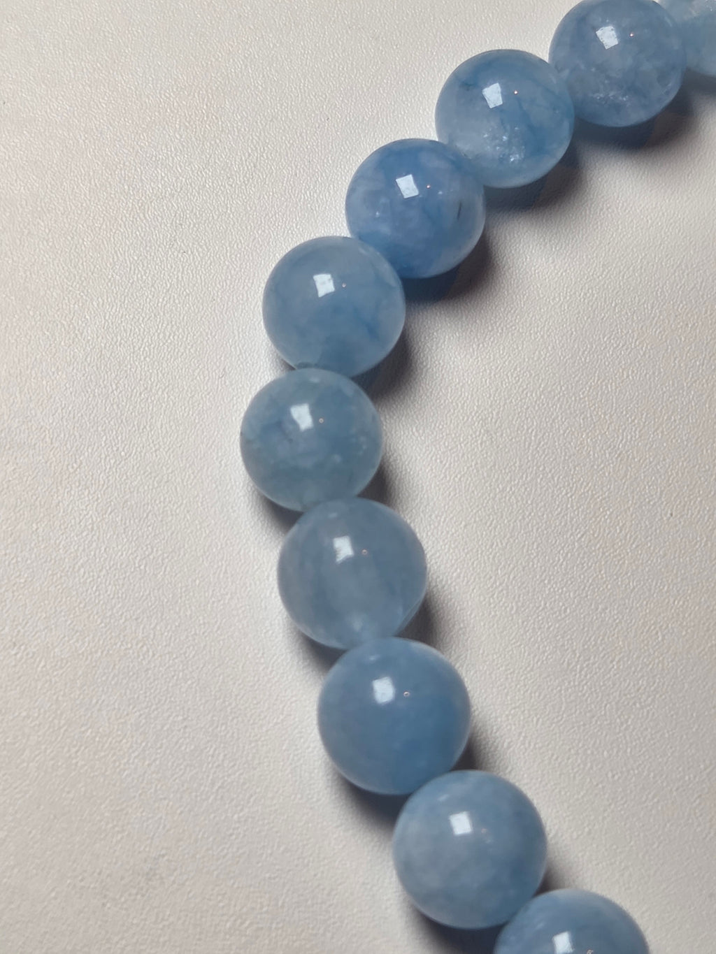 Aquamarine crystal bracelet