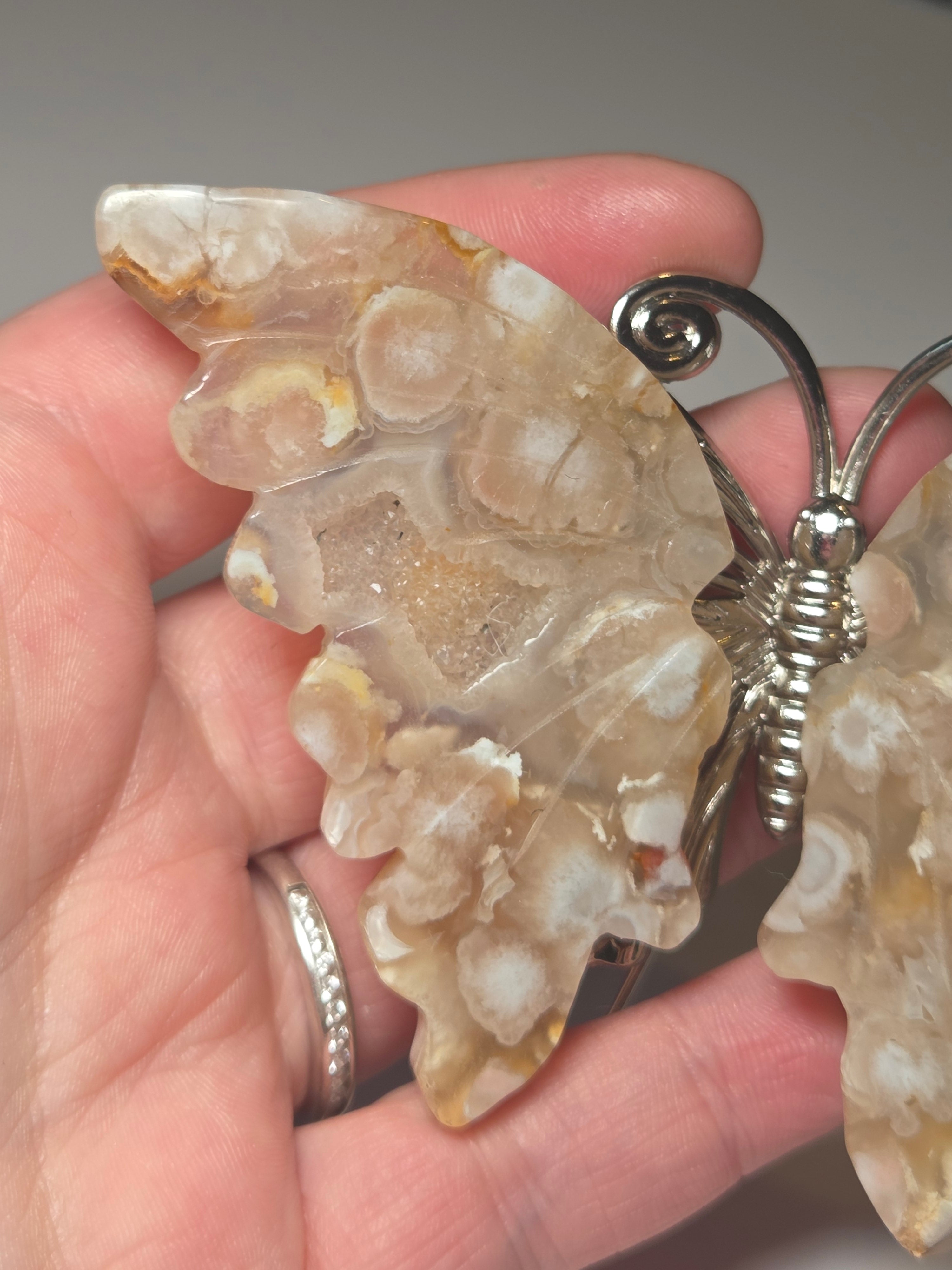 Duzy flower agate butterfly