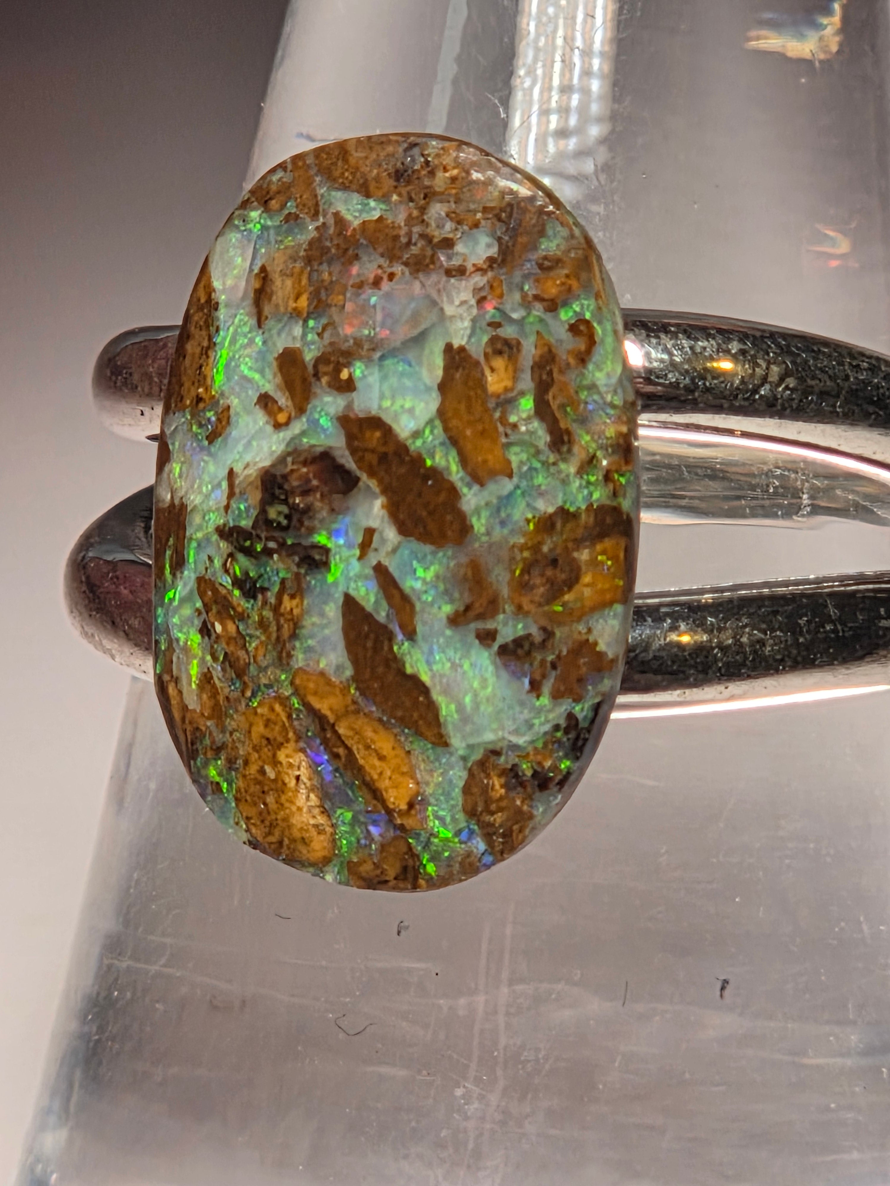 S925 Australian opal crystal matrix from Queensland Australia