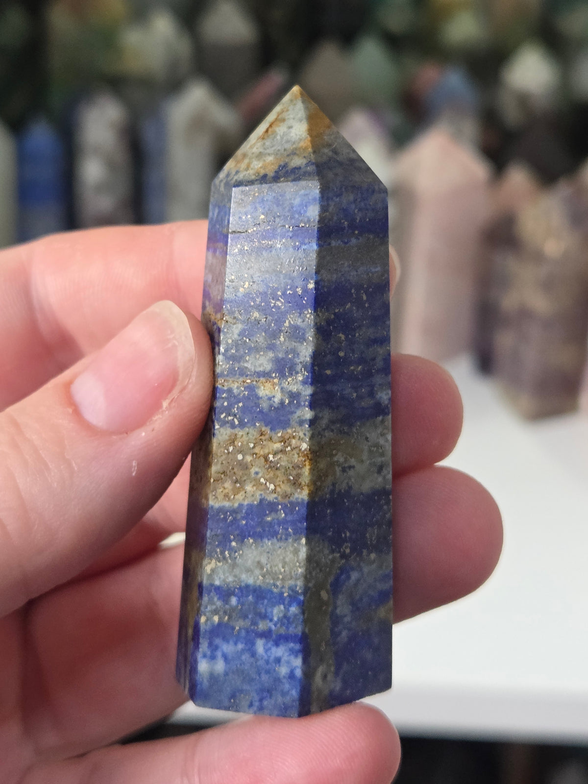Lapis Lazuli crystal tower