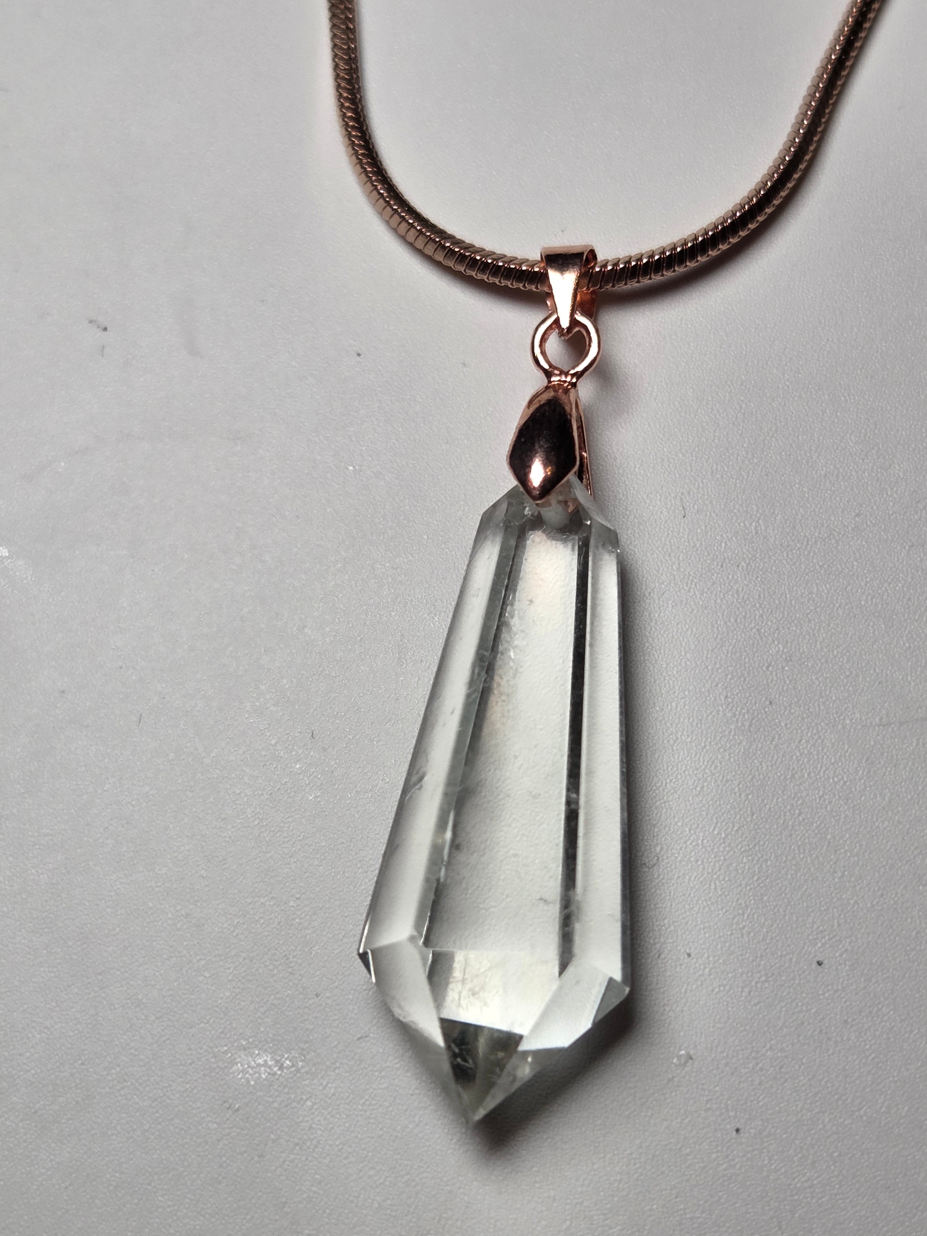 Grade AA Quartz crystal Necklace