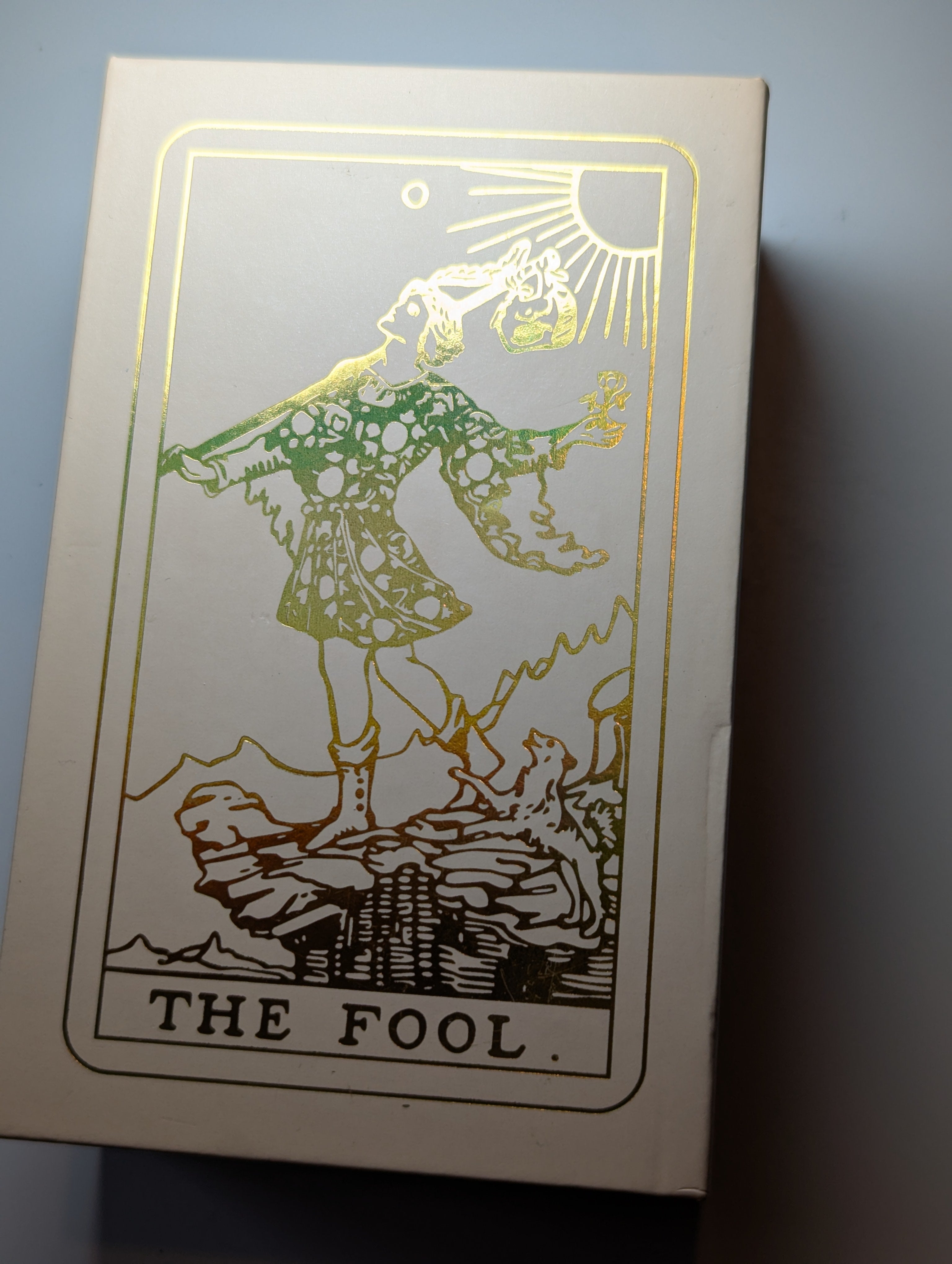 Beautiful hard case Tarror cards with golden foil