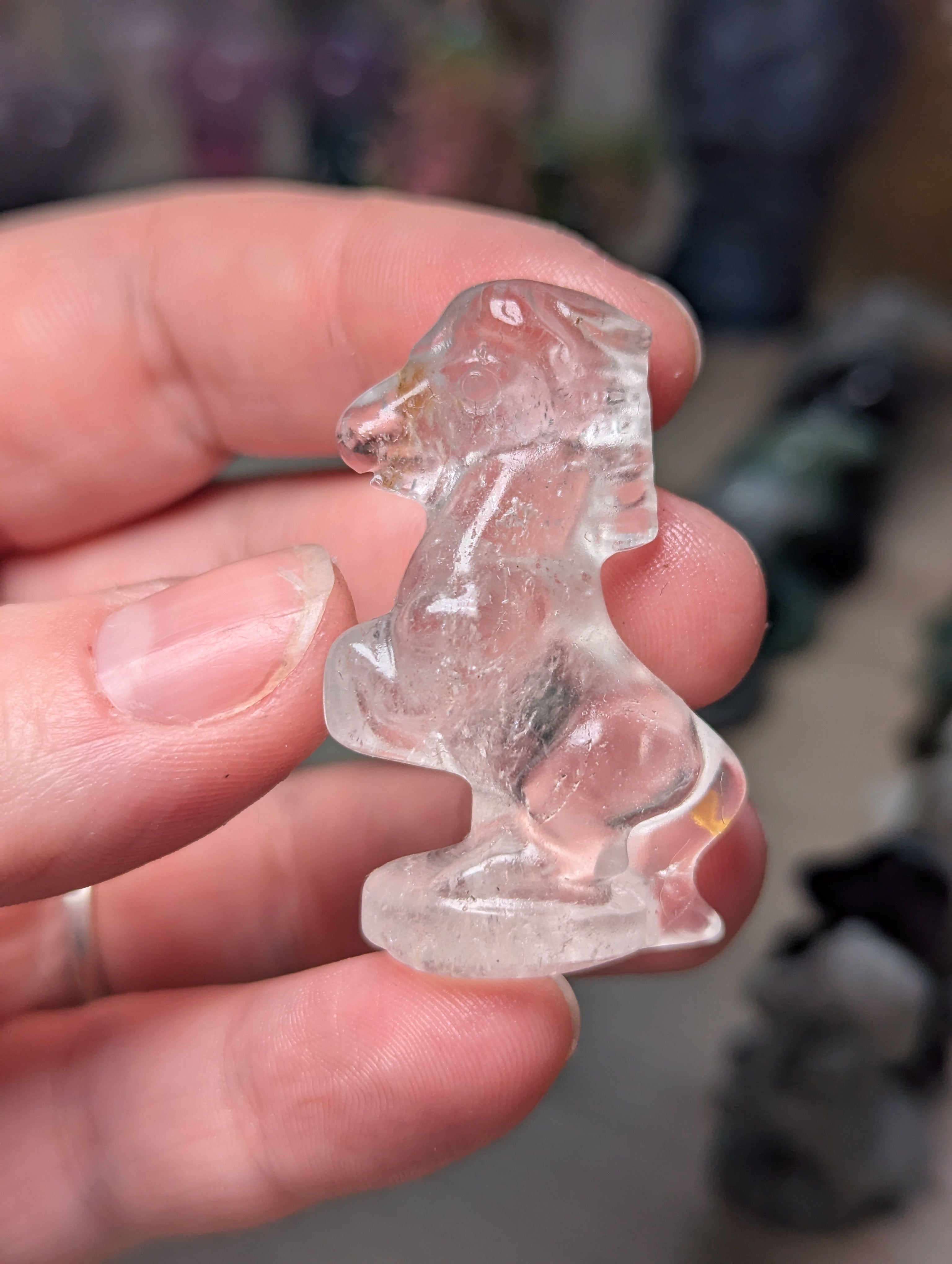 Horse carving