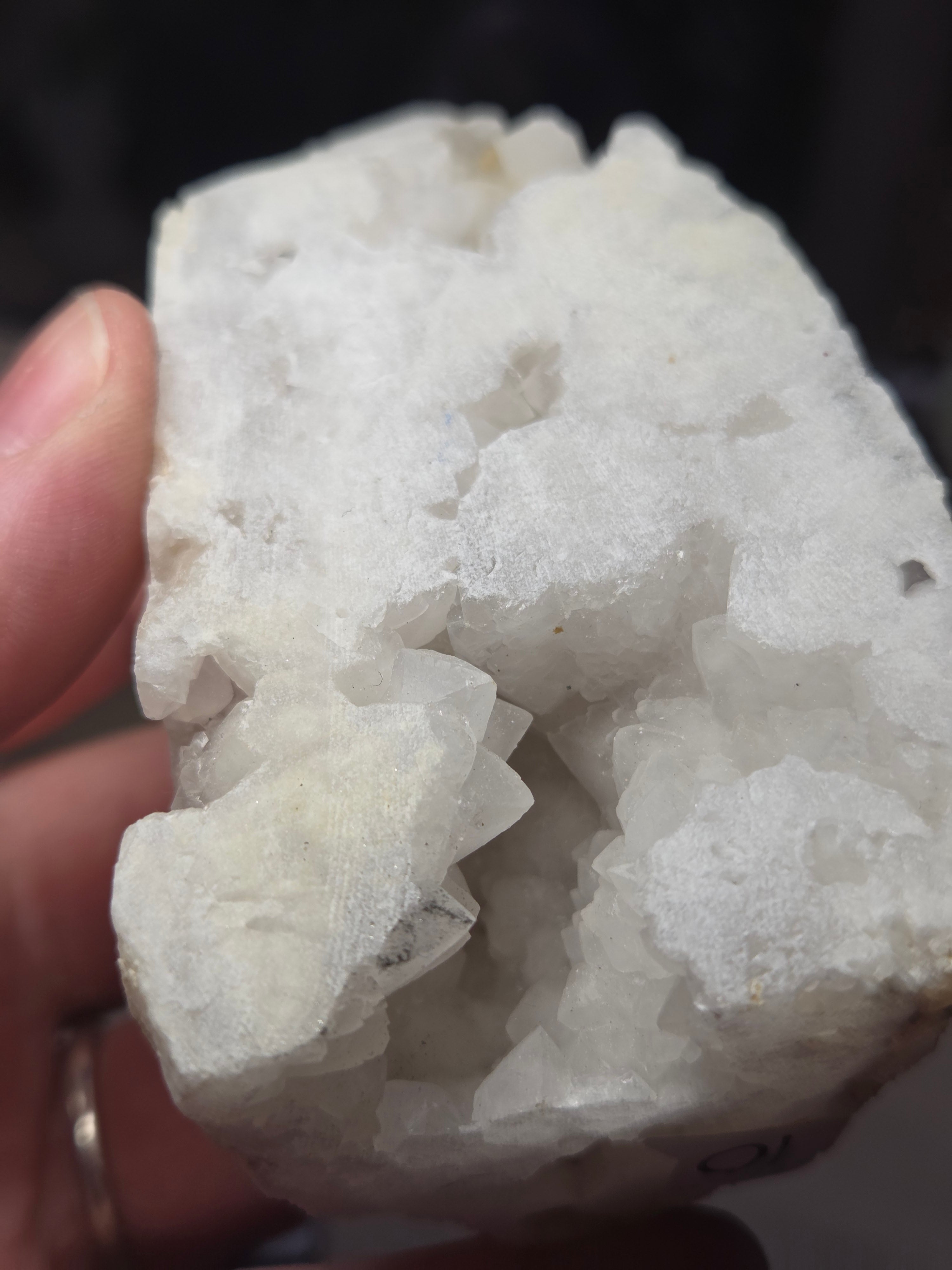 Milky quartz crystal tower