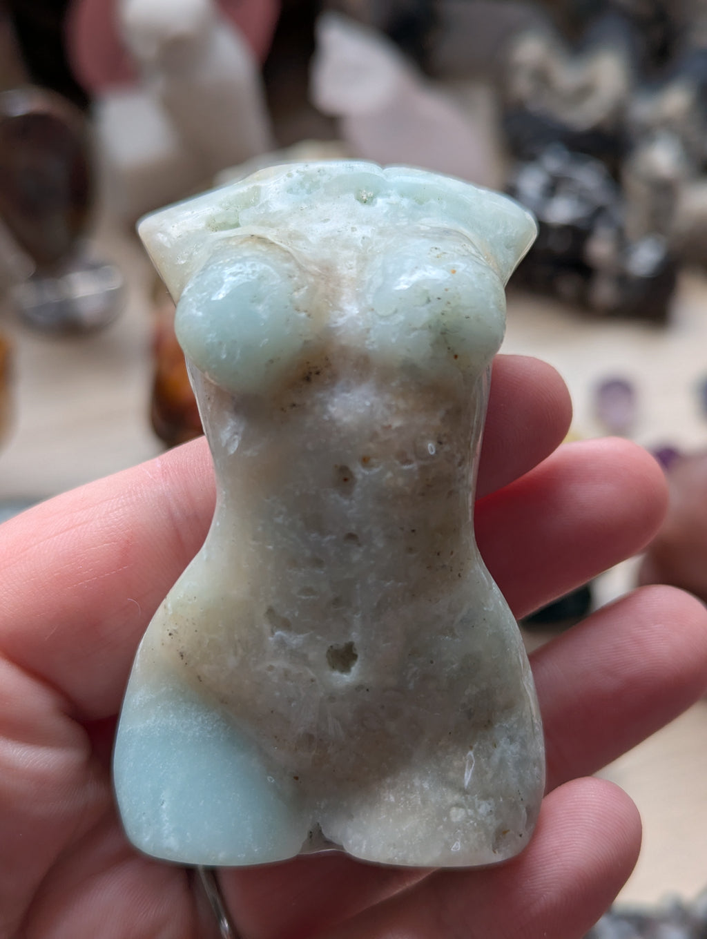 Caribbean calcite crystal lady body