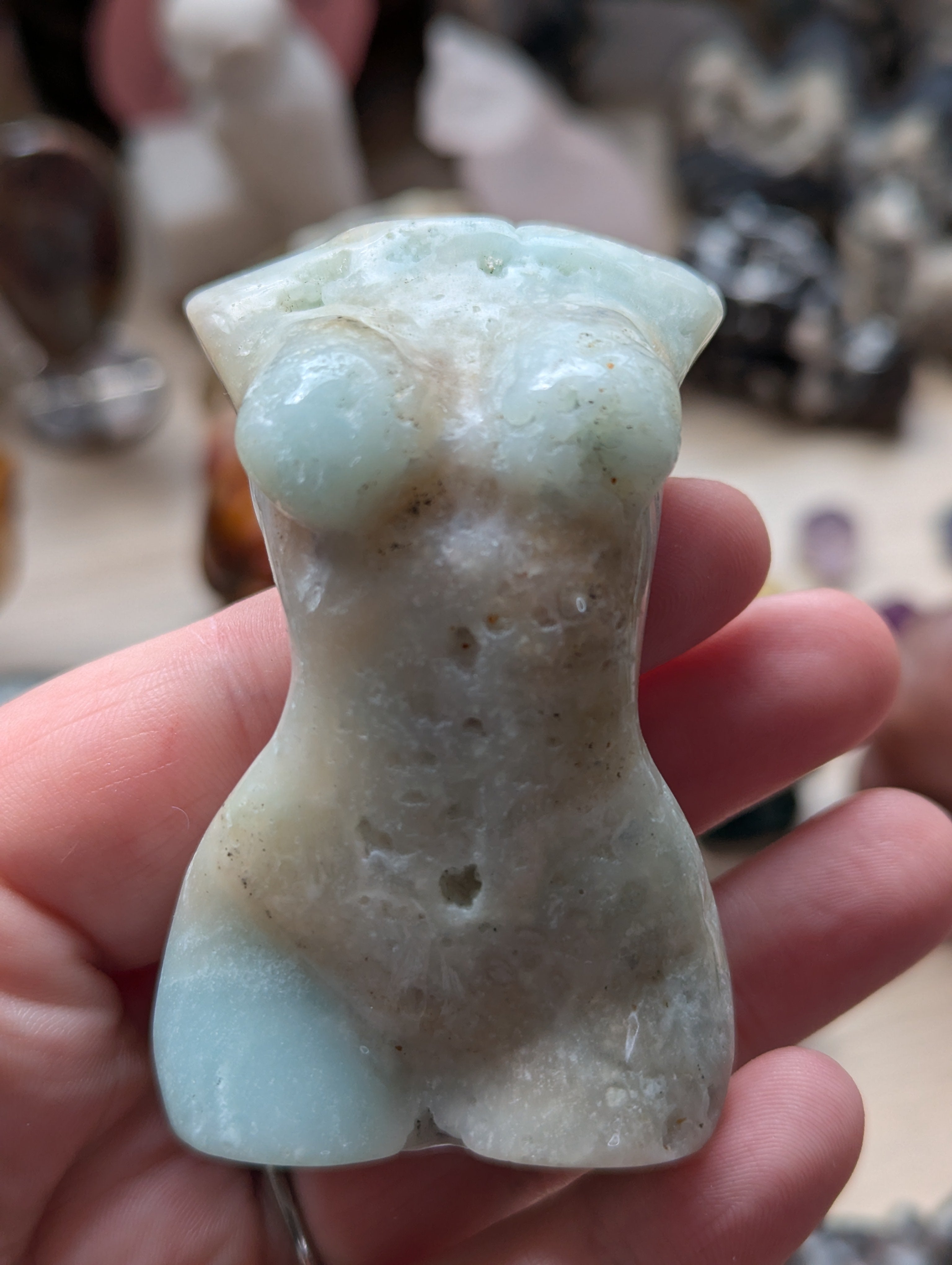 Caribbean calcite crystal lady body