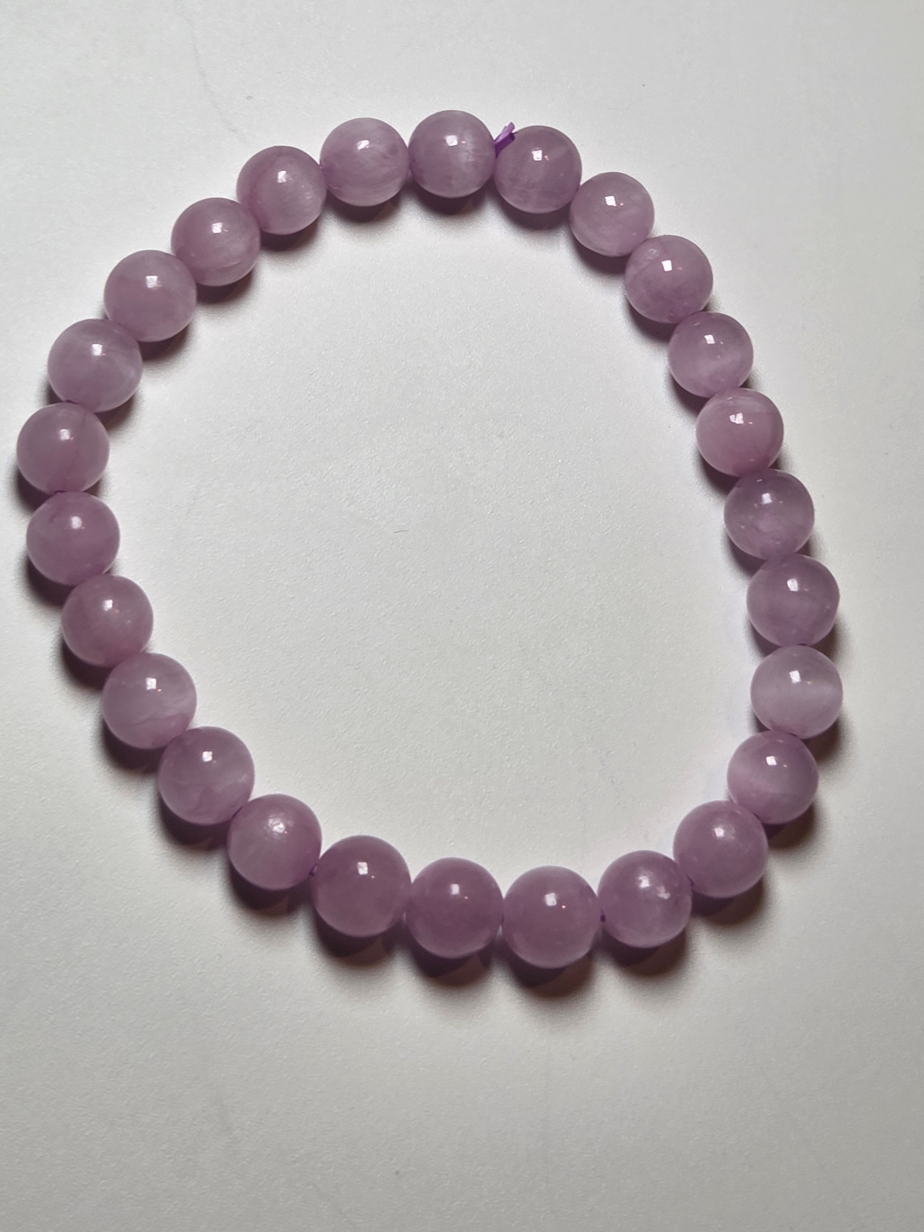 Kunzite crystal bracelet
