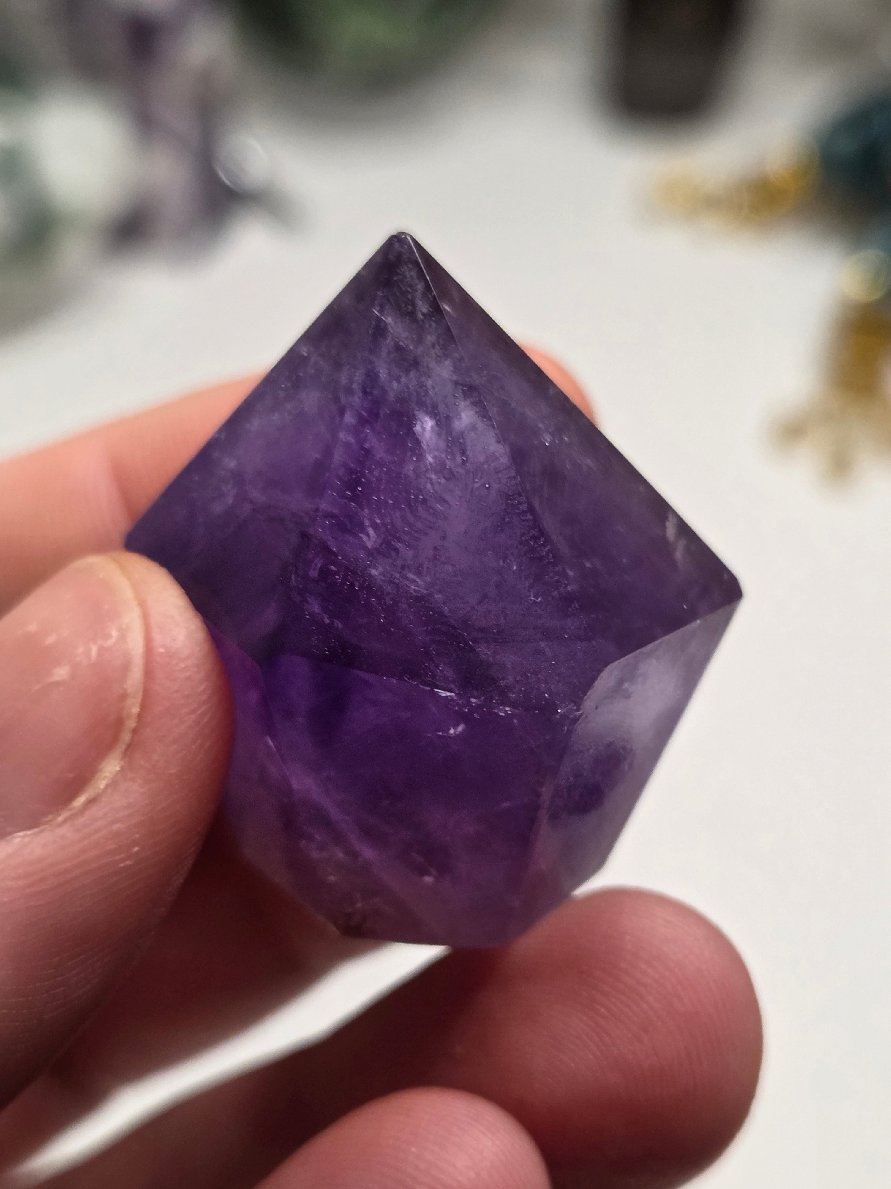 Purple Amethyst crystal cupcake