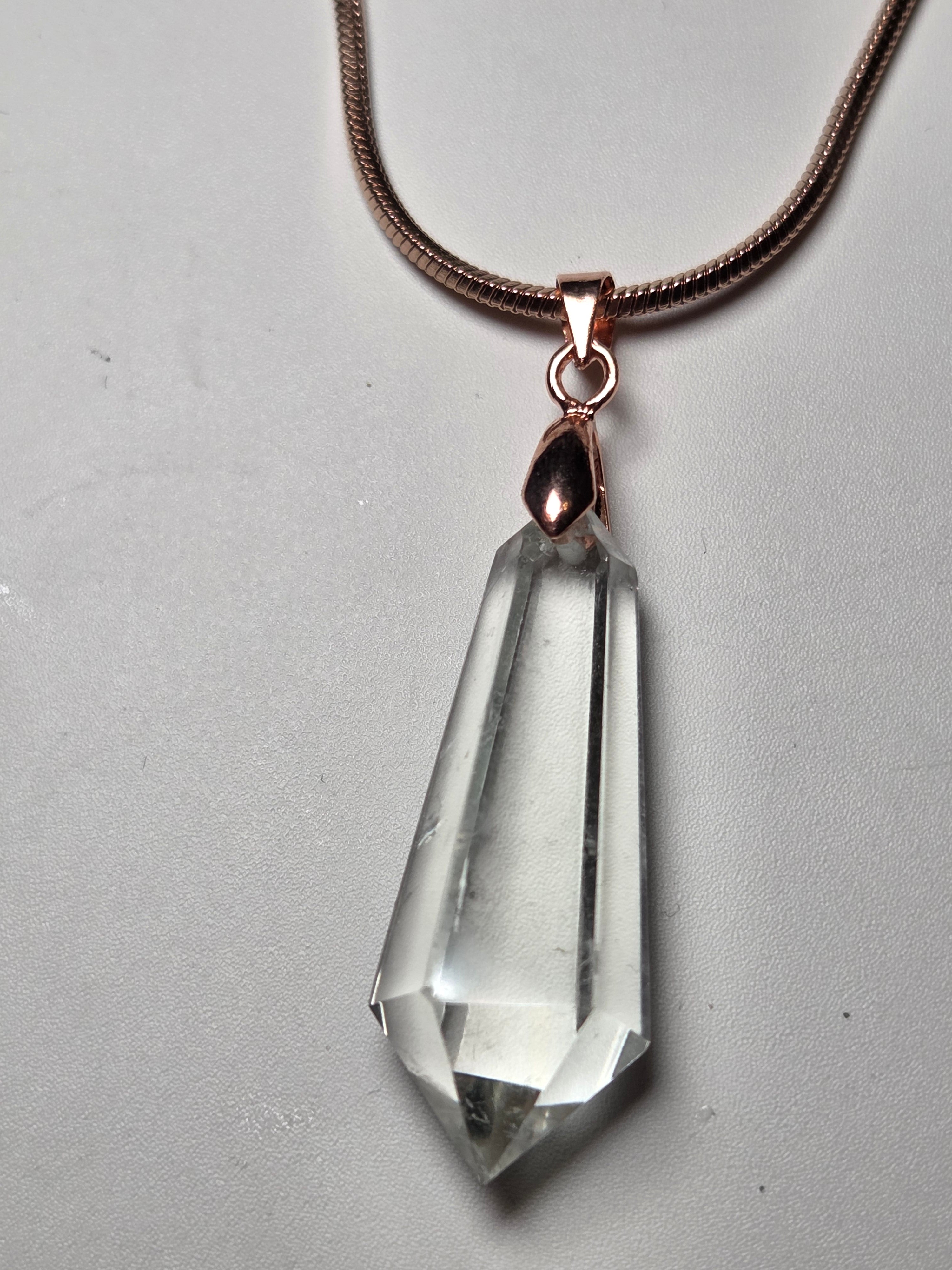 Grade AA Quartz crystal Necklace