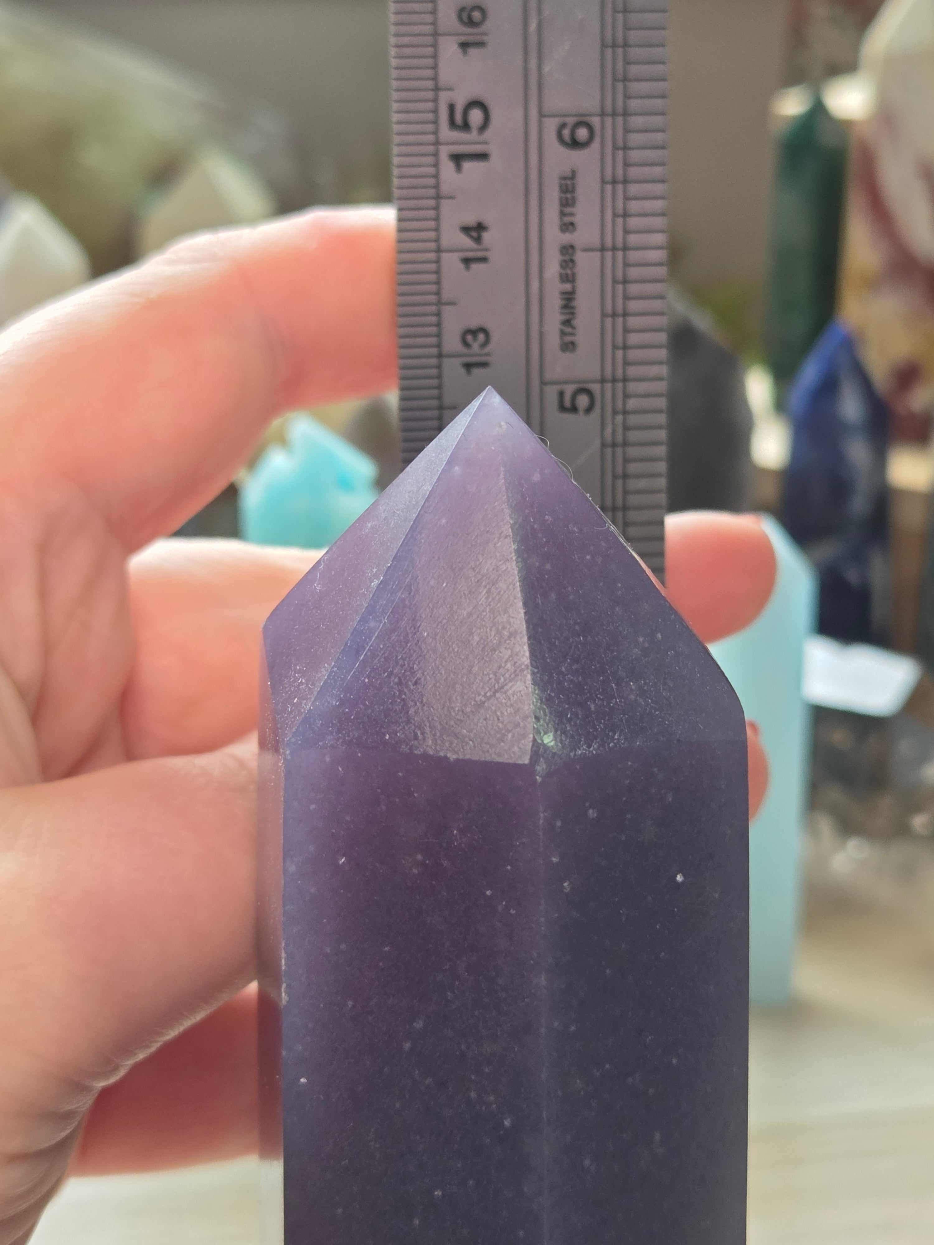 Grade A Lepidolite crystal tower 13cm
