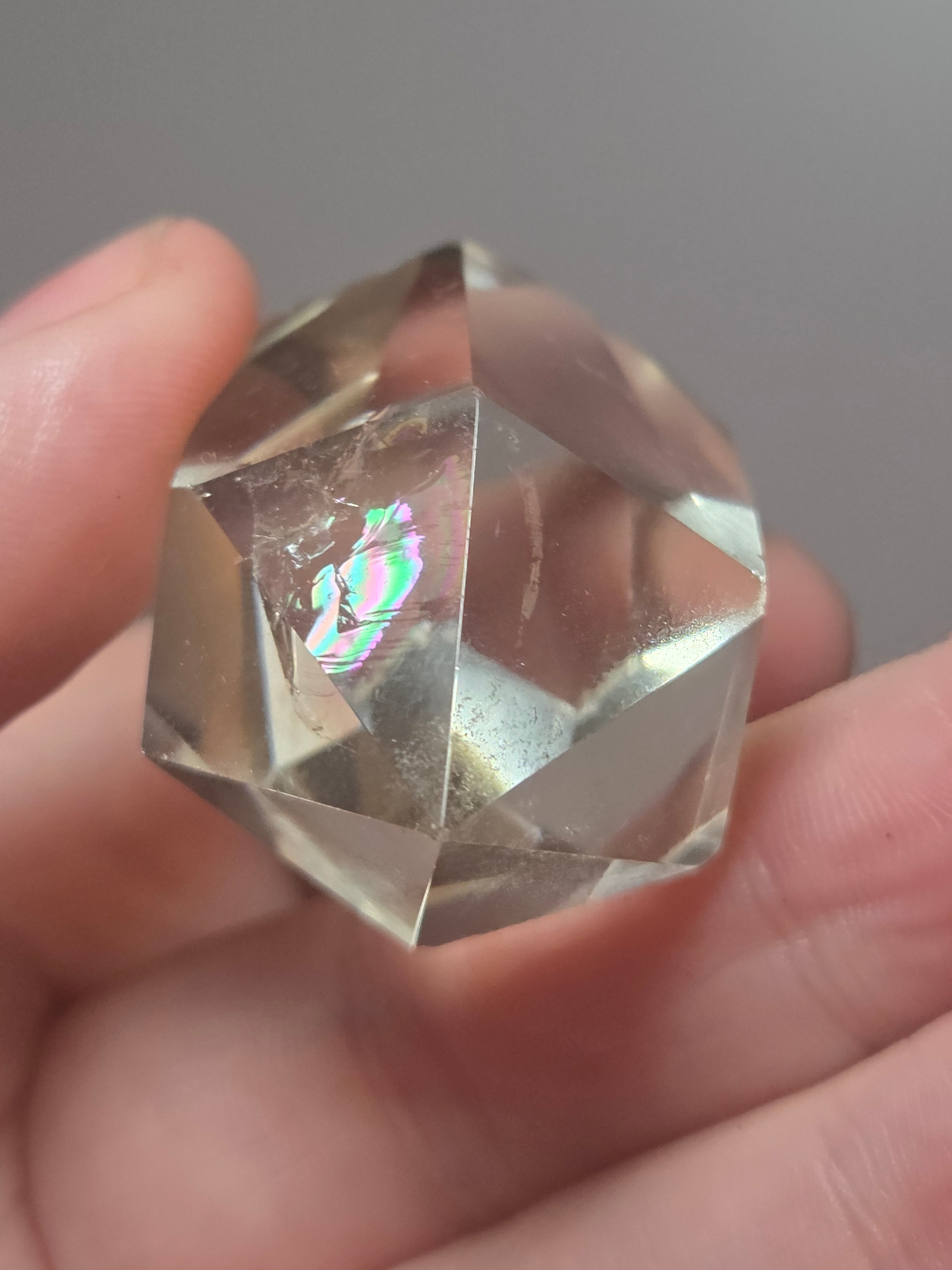 Natural Citrine crystal with rainbow DT