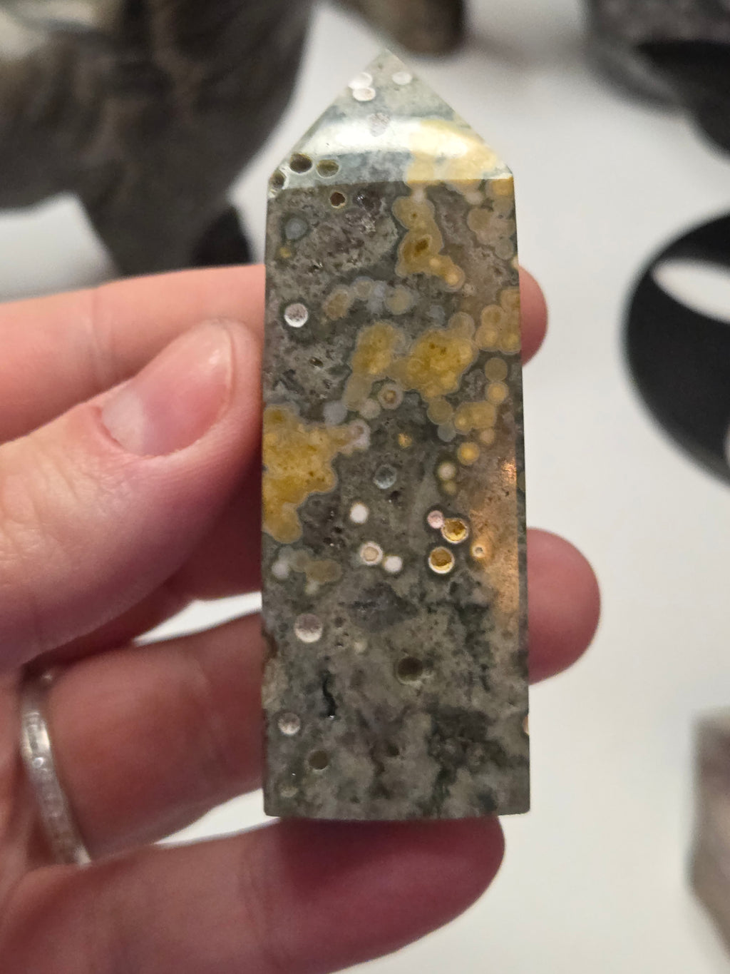 Ocean Jasper crystal tower