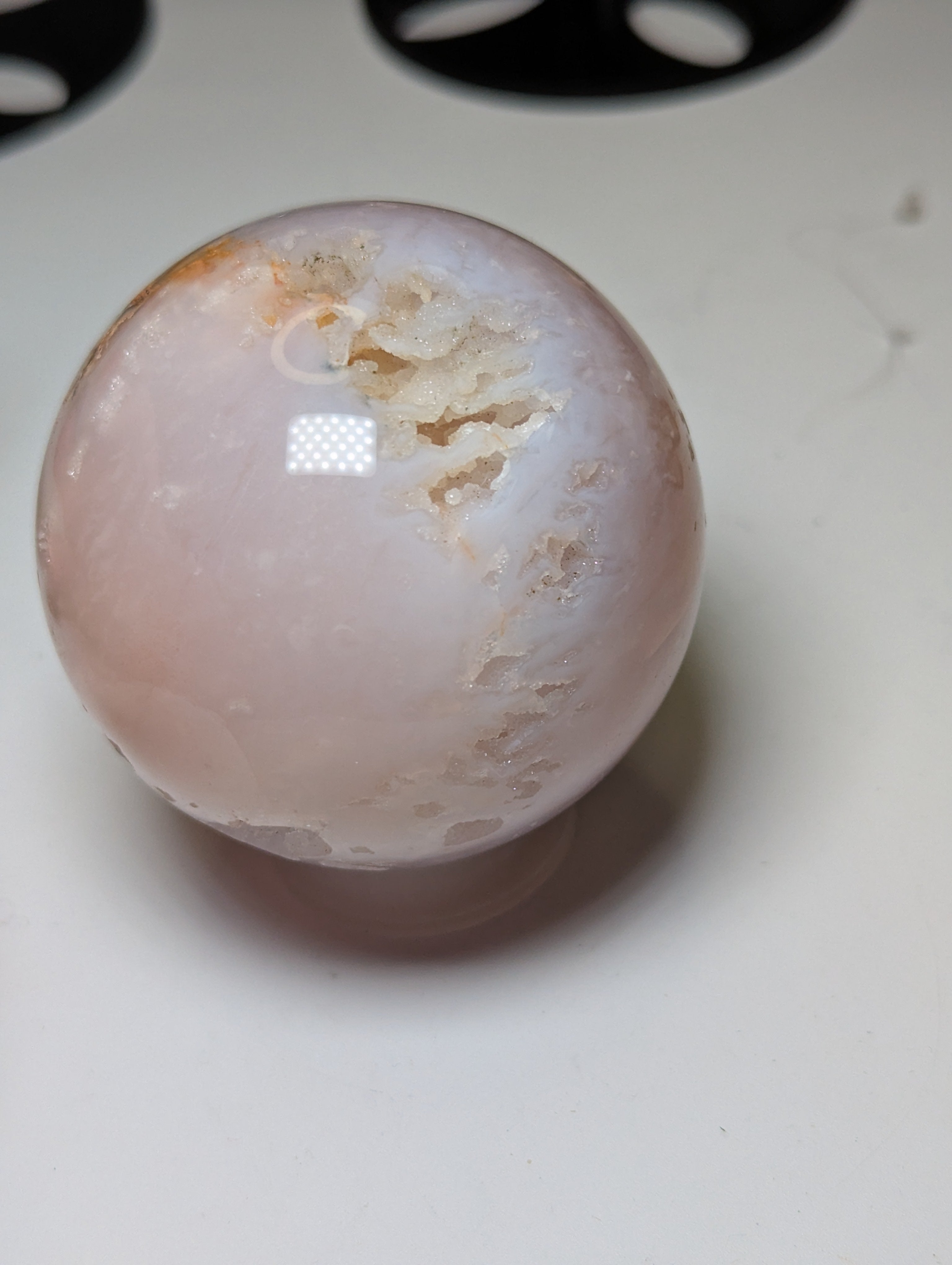 Pink Amethyst crystal sphere